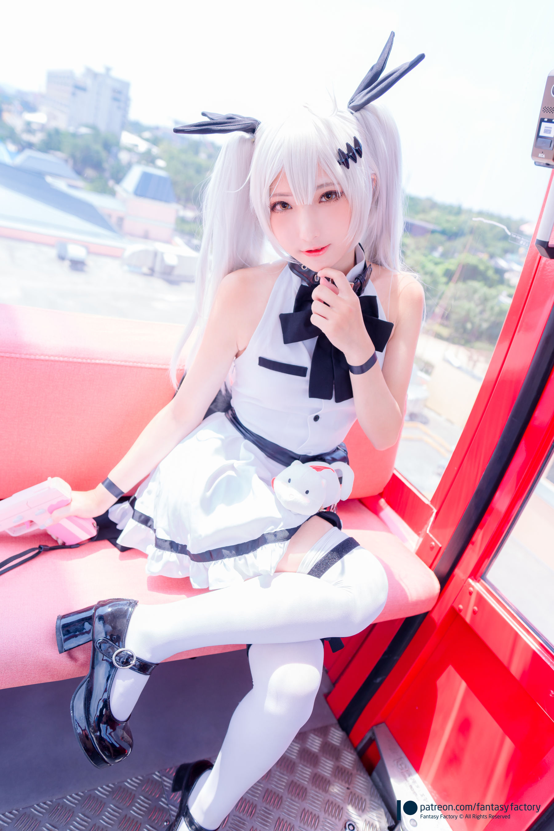 小丁 《Fantasy Factory》 - 2019.11 黑白 薄纱 网袜-图17