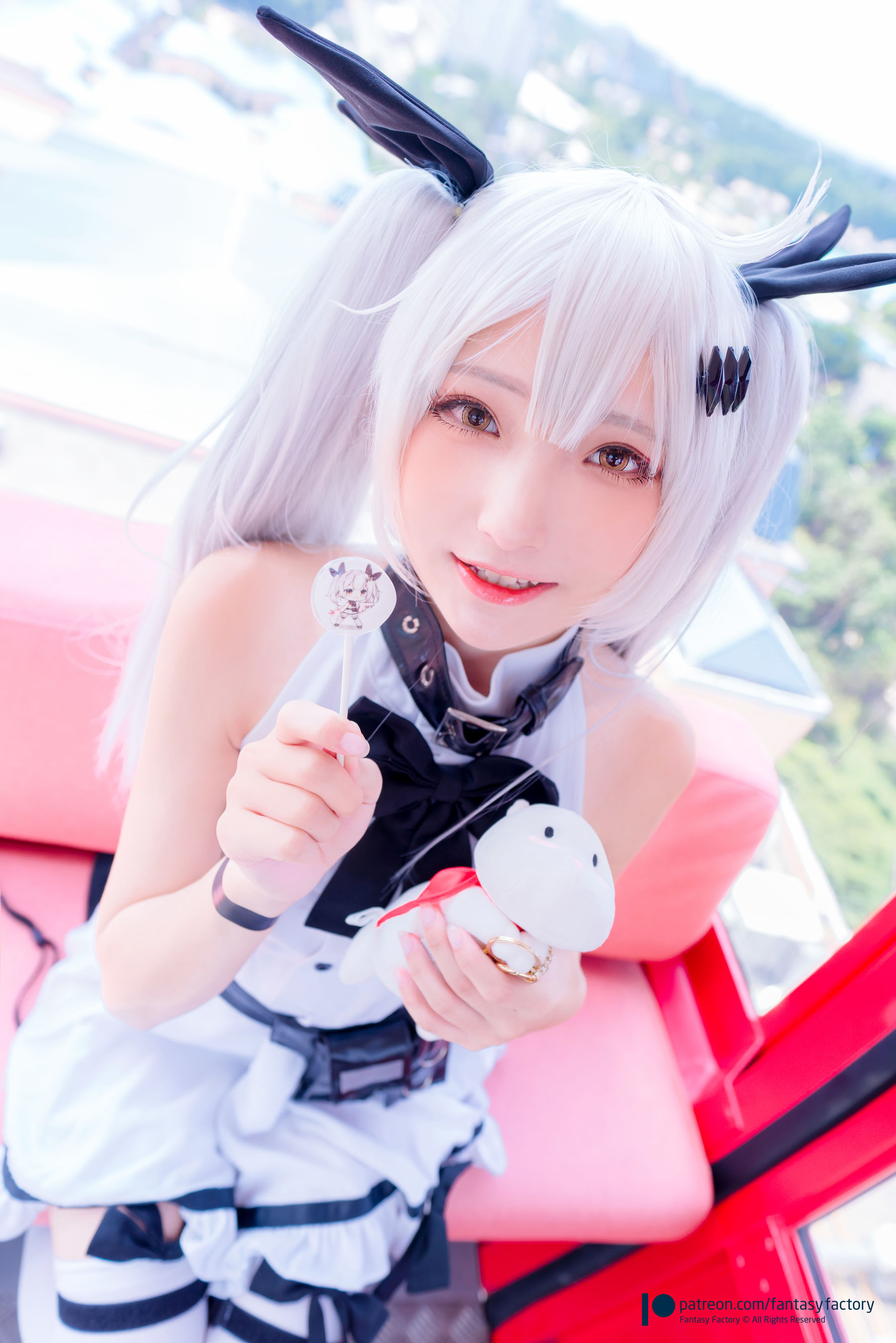 小丁 《Fantasy Factory》 - 2019.11 黑白 薄纱 网袜-图18