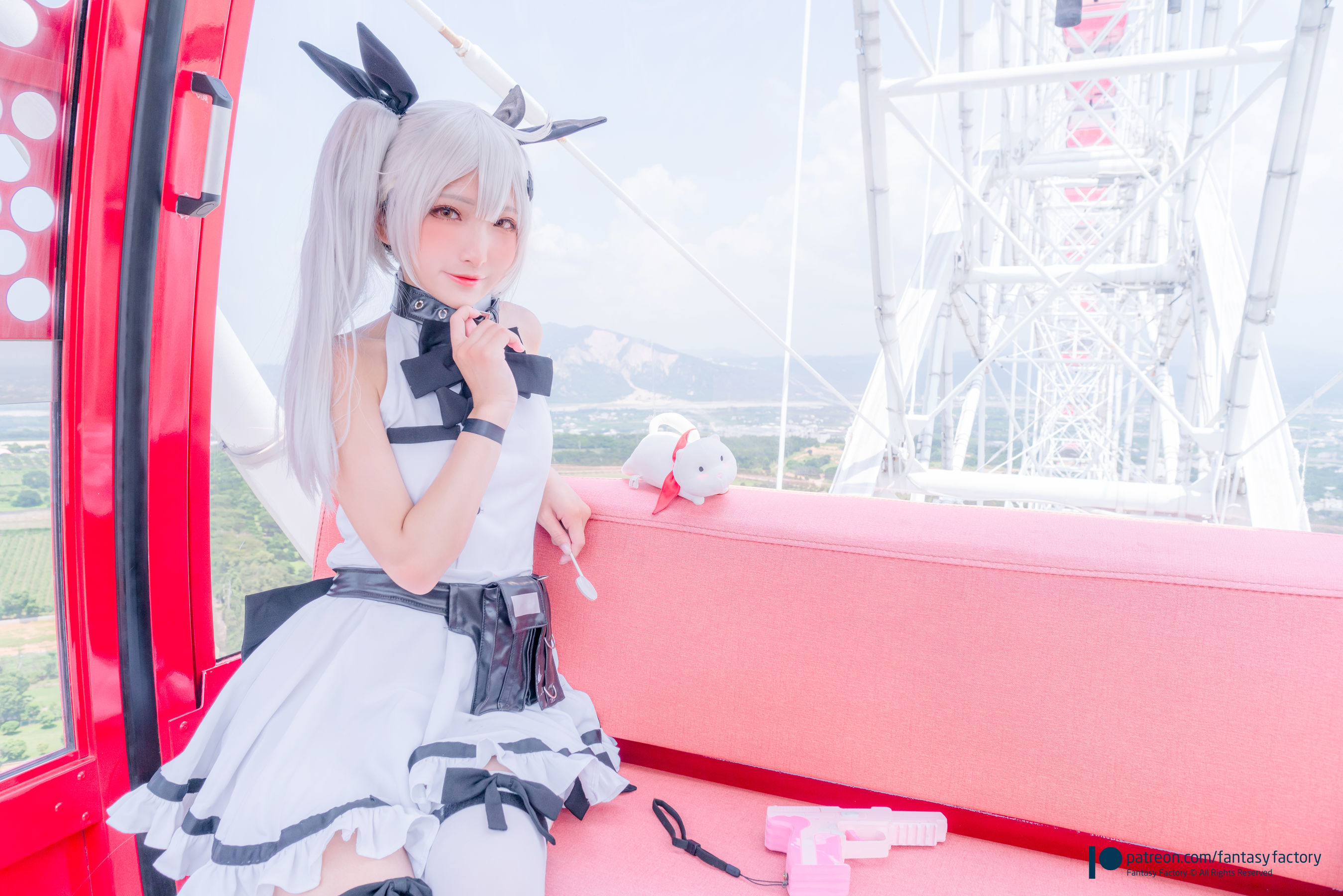 小丁 《Fantasy Factory》 - 2019.11 黑白 薄纱 网袜-图25