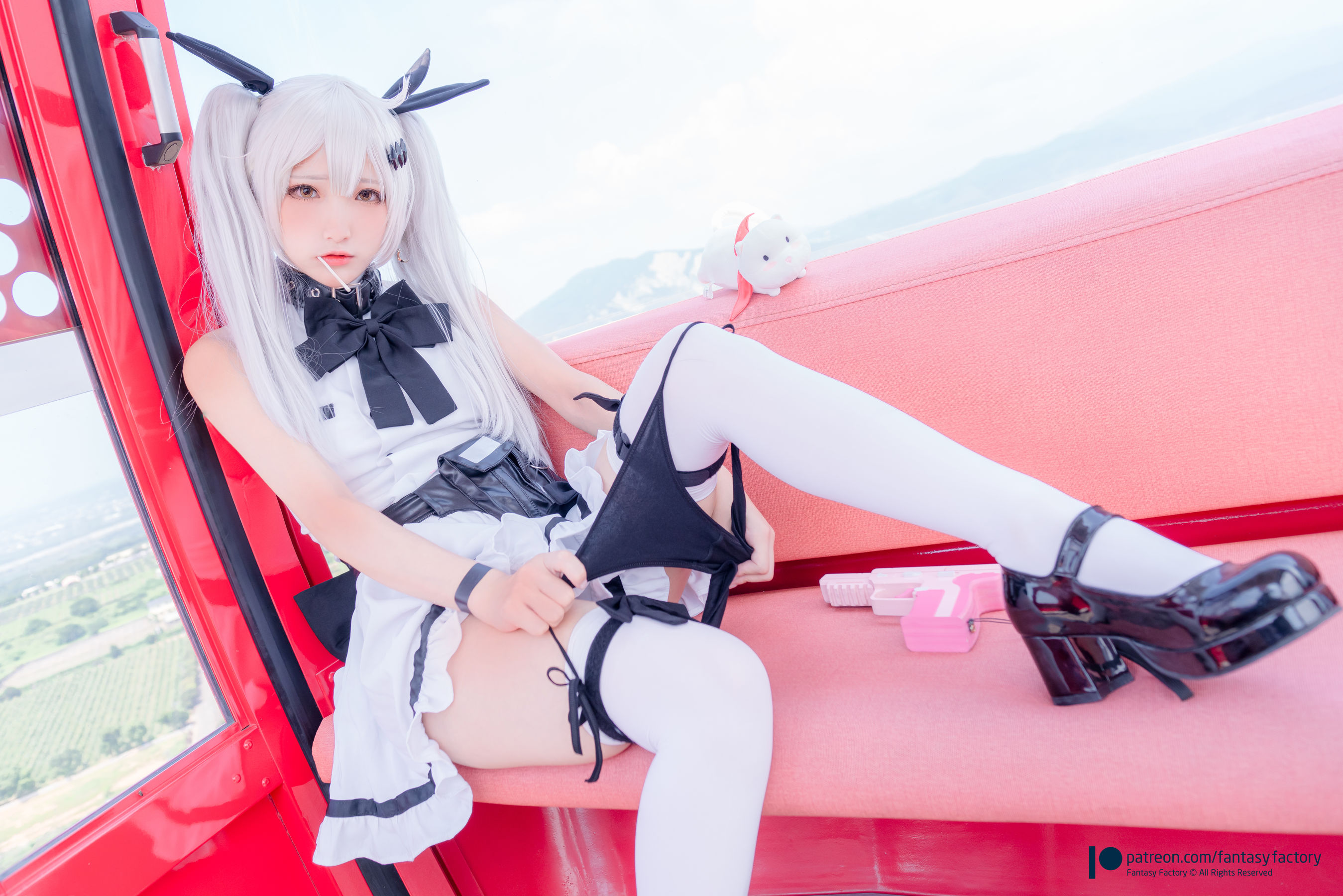小丁 《Fantasy Factory》 - 2019.11 黑白 薄纱 网袜-图28