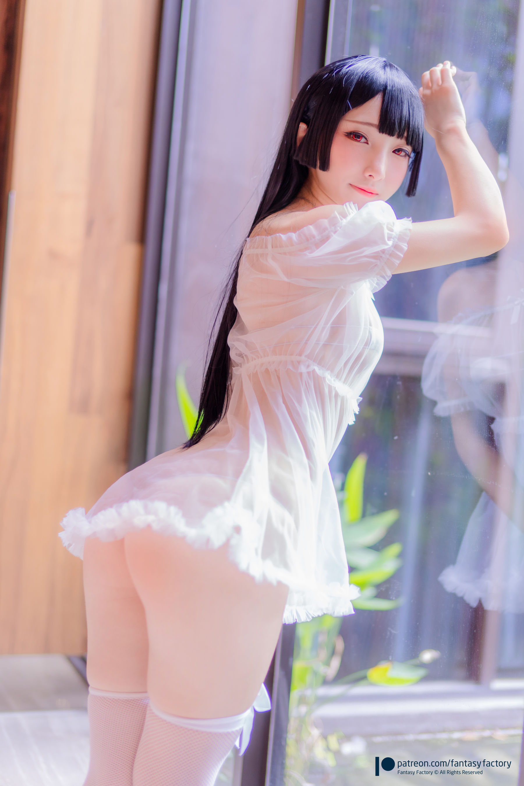 小丁 《Fantasy Factory》 - 2019.11 黑白 薄纱 网袜-图39