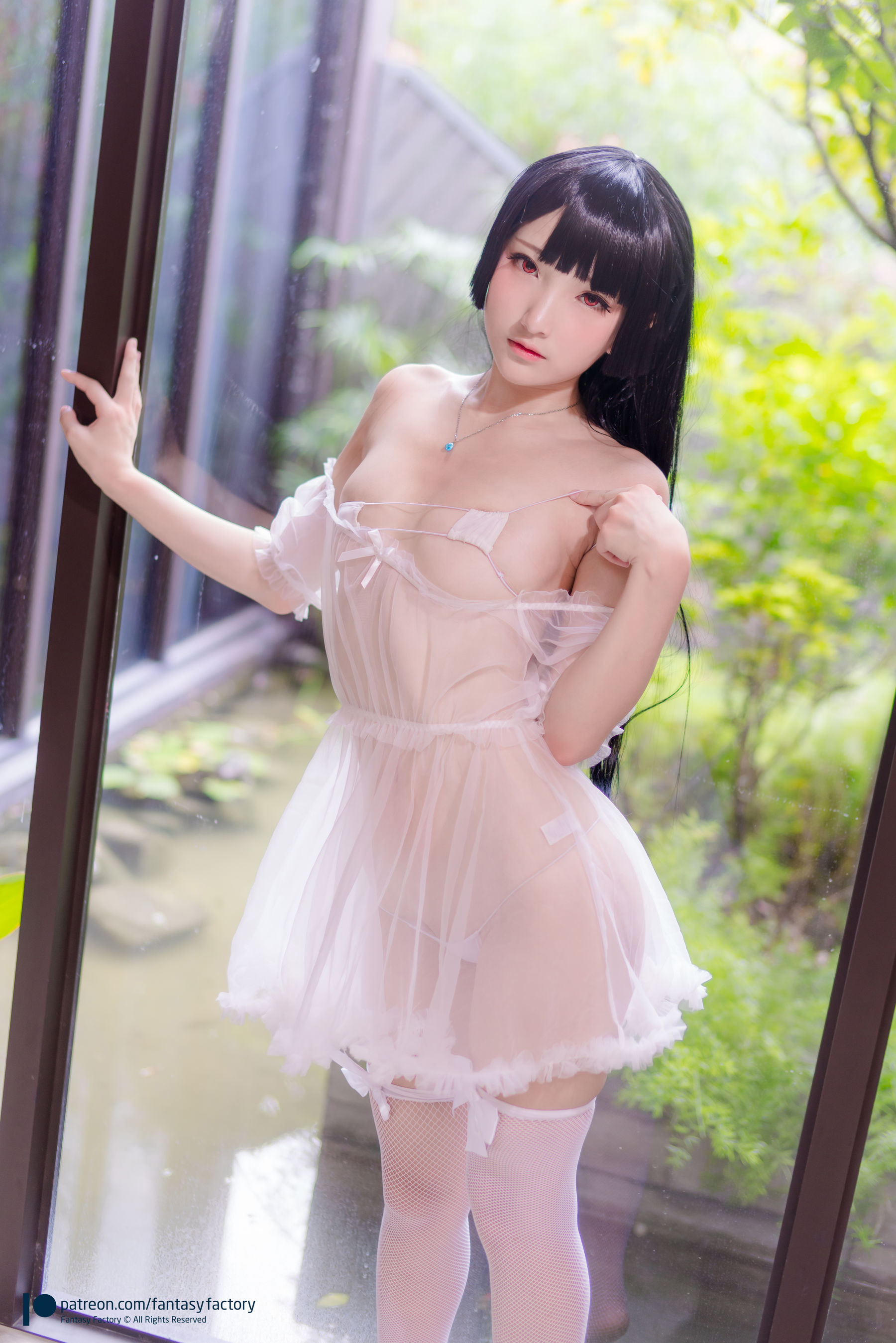 小丁 《Fantasy Factory》 - 2019.11 黑白 薄纱 网袜-图42