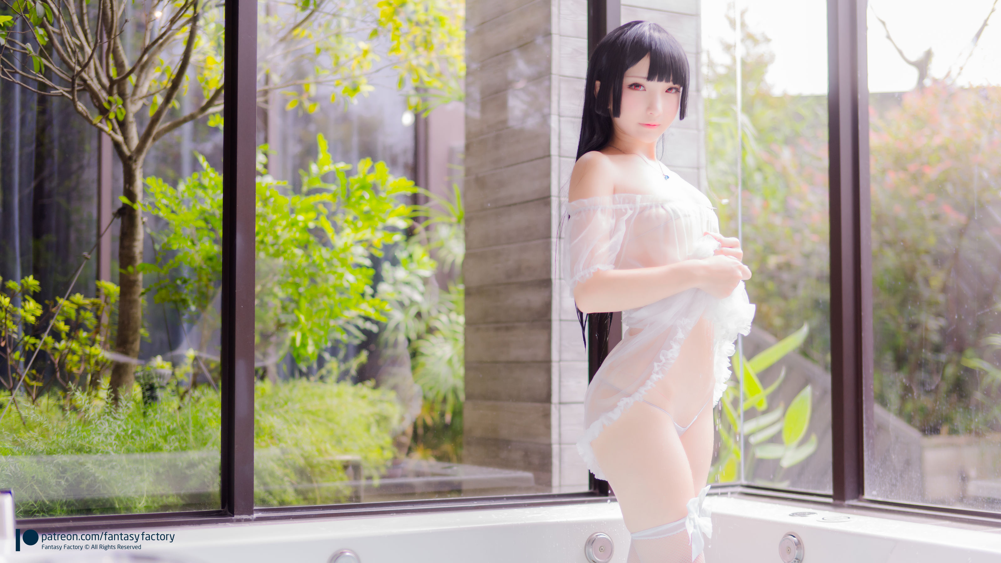小丁 《Fantasy Factory》 - 2019.11 黑白 薄纱 网袜-图50