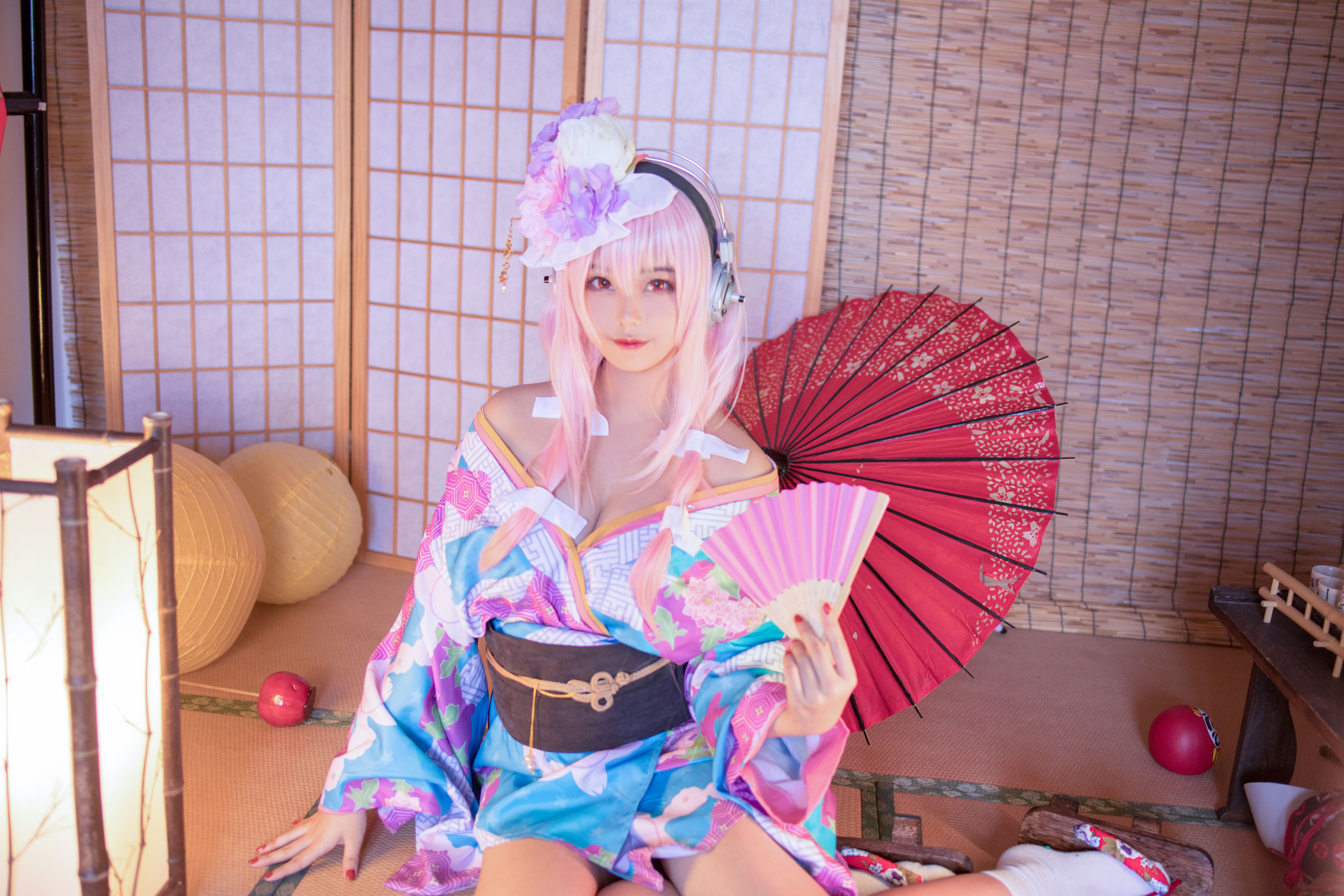 萌系小姐姐蜜汁猫裘 - 索尼子和服-图0