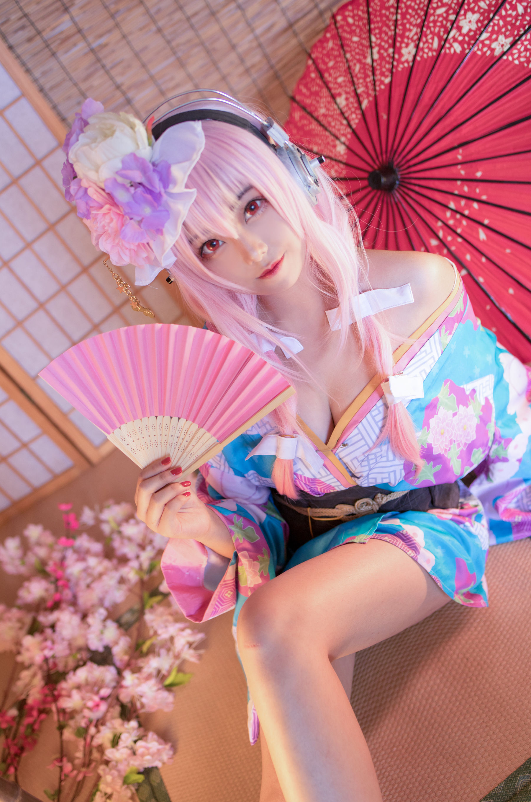 萌系小姐姐蜜汁猫裘 - 索尼子和服-图3