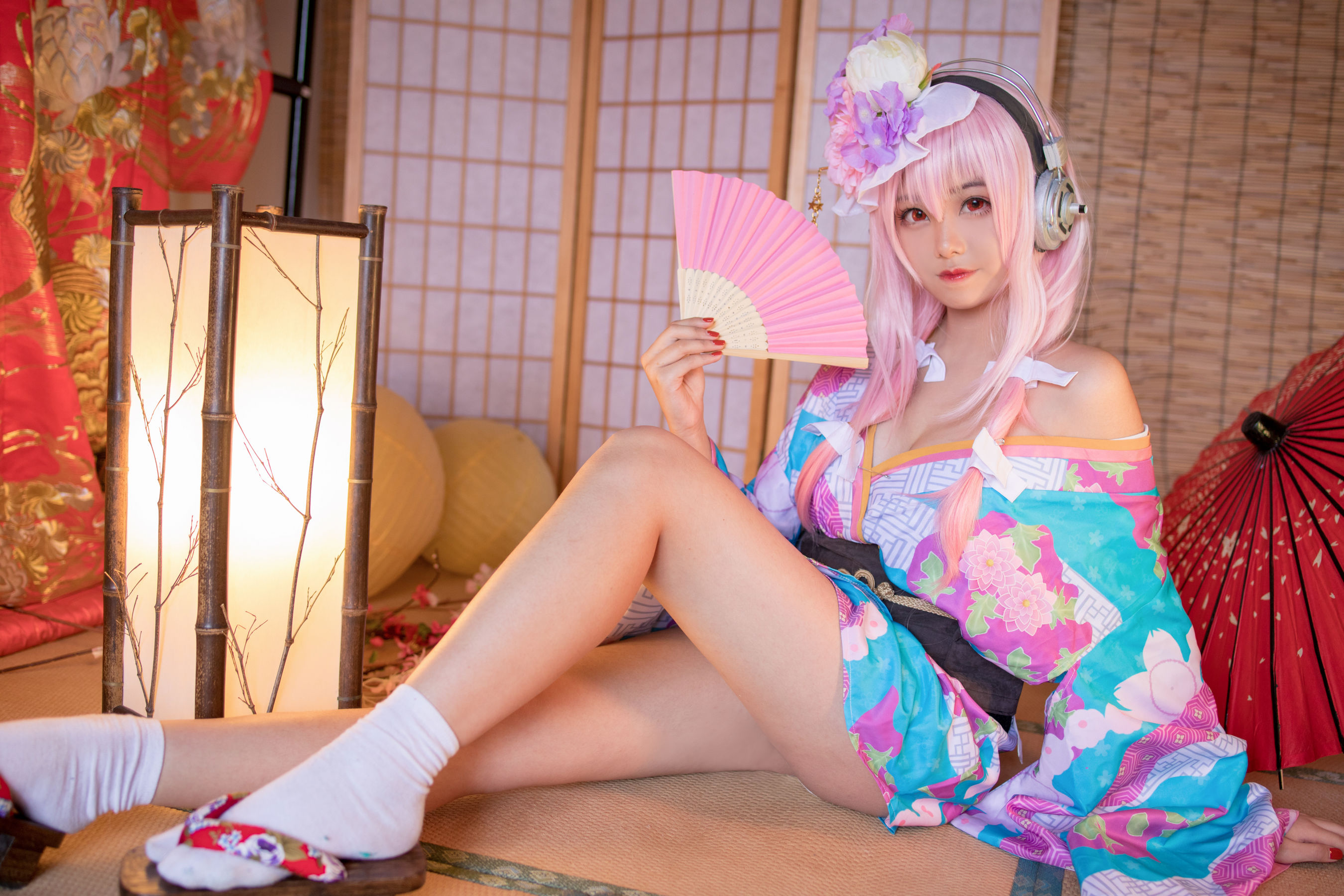 萌系小姐姐蜜汁猫裘 - 索尼子和服-图4