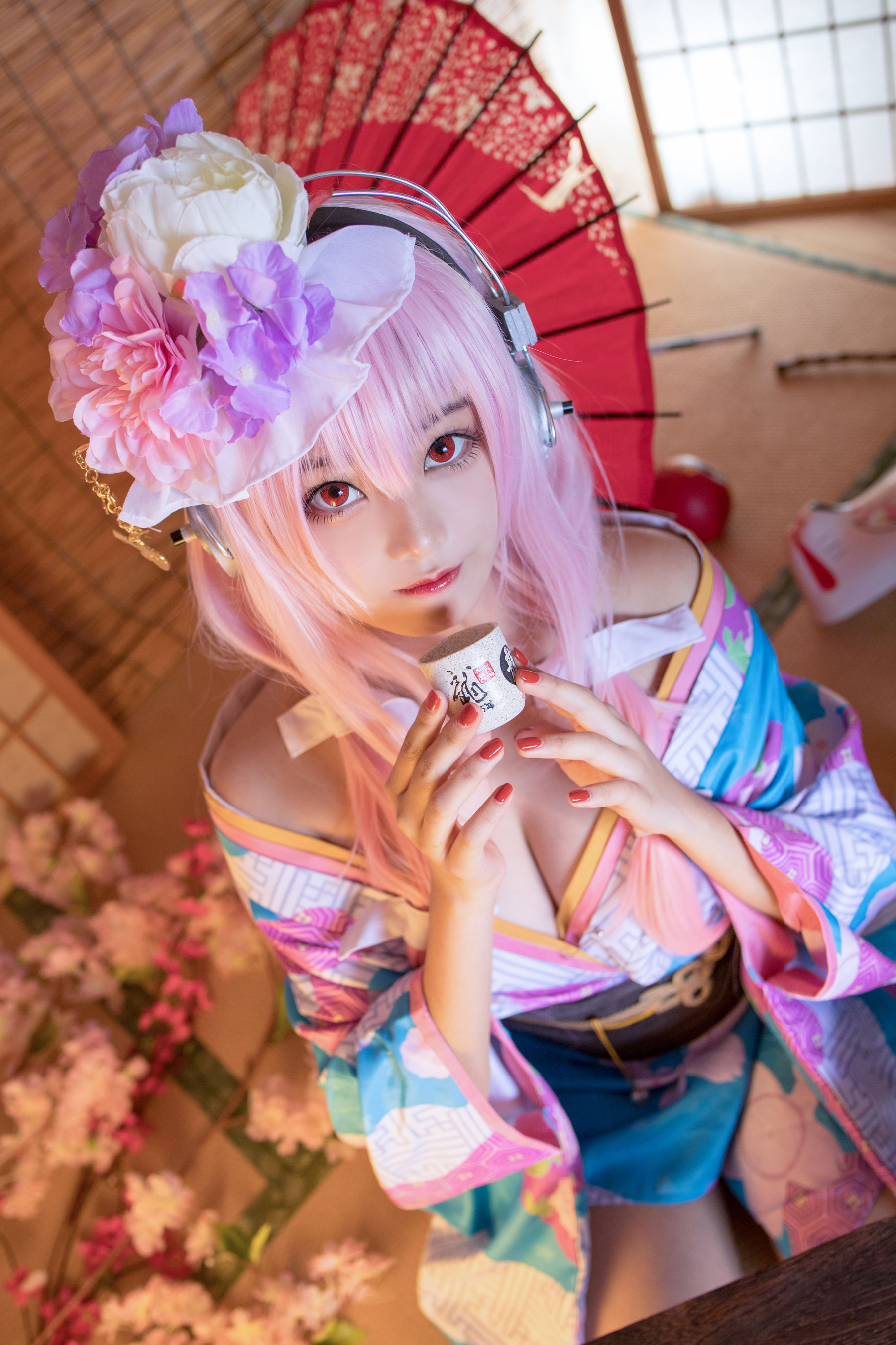 萌系小姐姐蜜汁猫裘 - 索尼子和服-图8