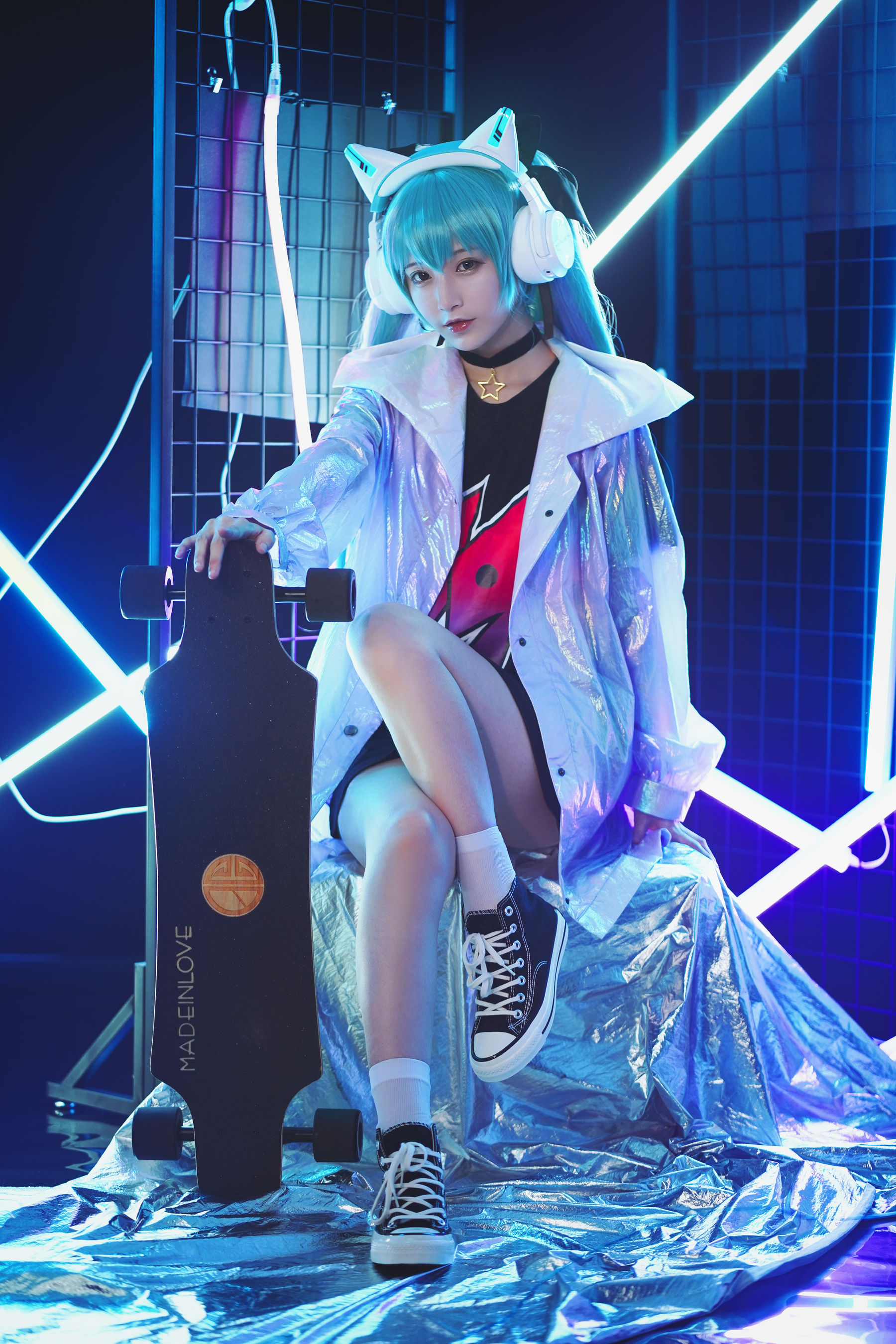 动漫博主铁板烧鬼舞w - 妖舞耳机miku-图1