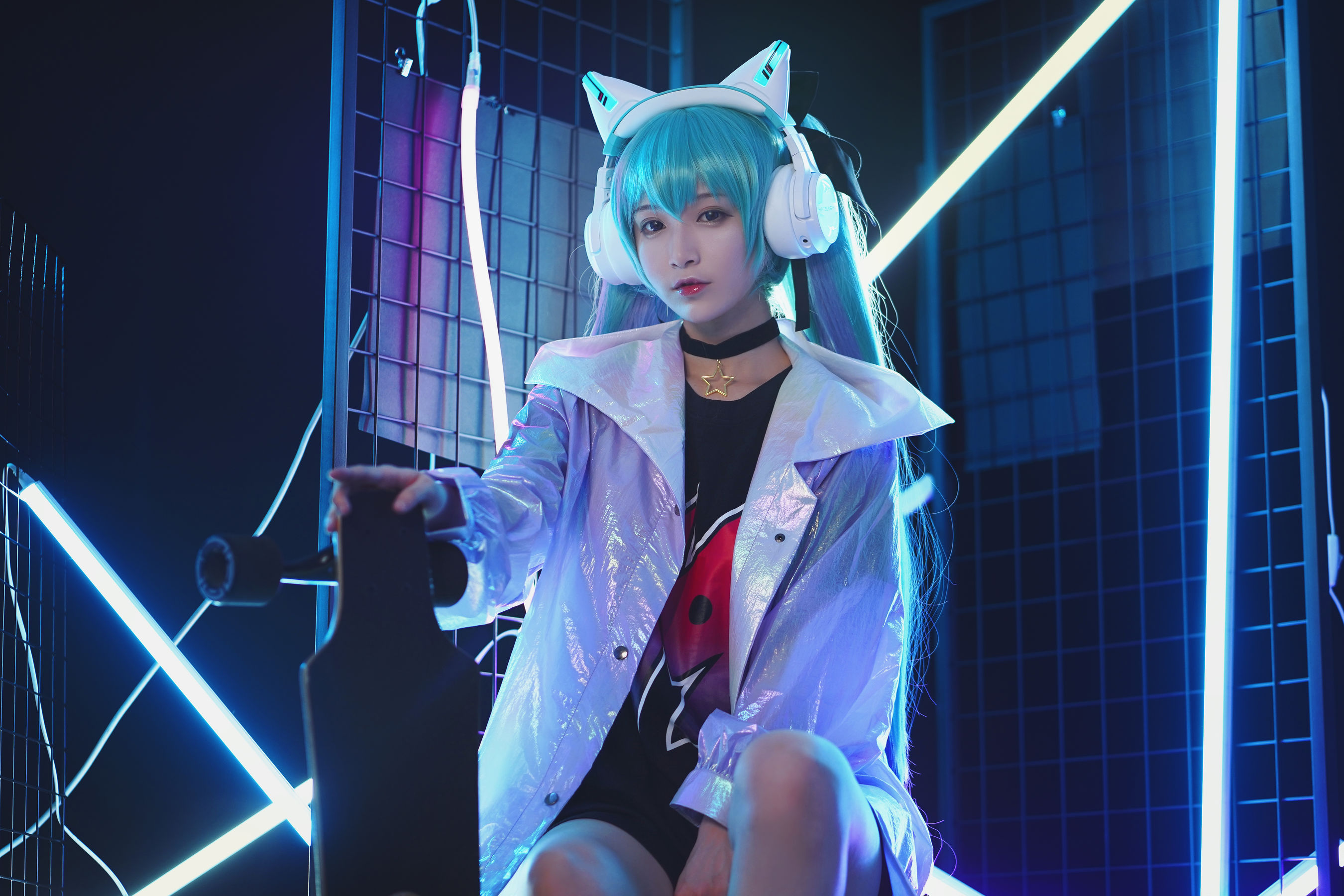 动漫博主铁板烧鬼舞w - 妖舞耳机miku-图3