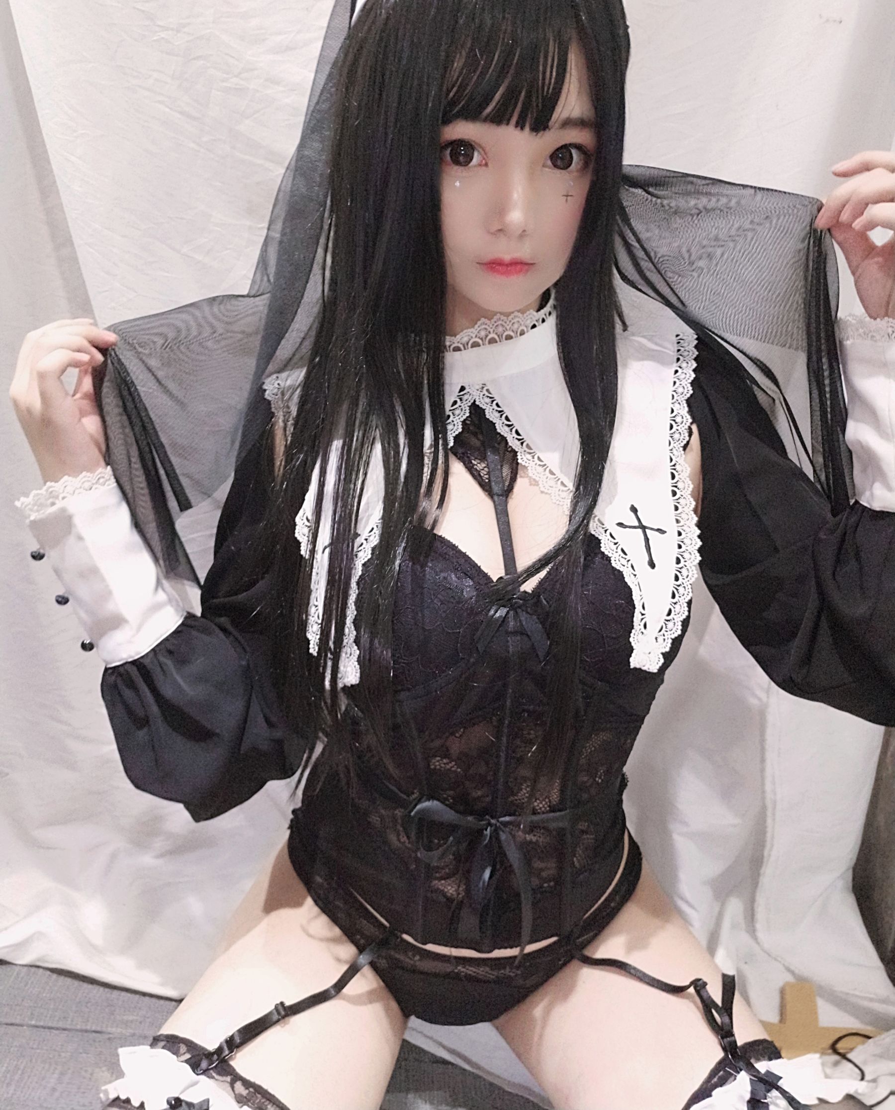 萌系小姐姐蜜汁猫裘 - 修女-图12