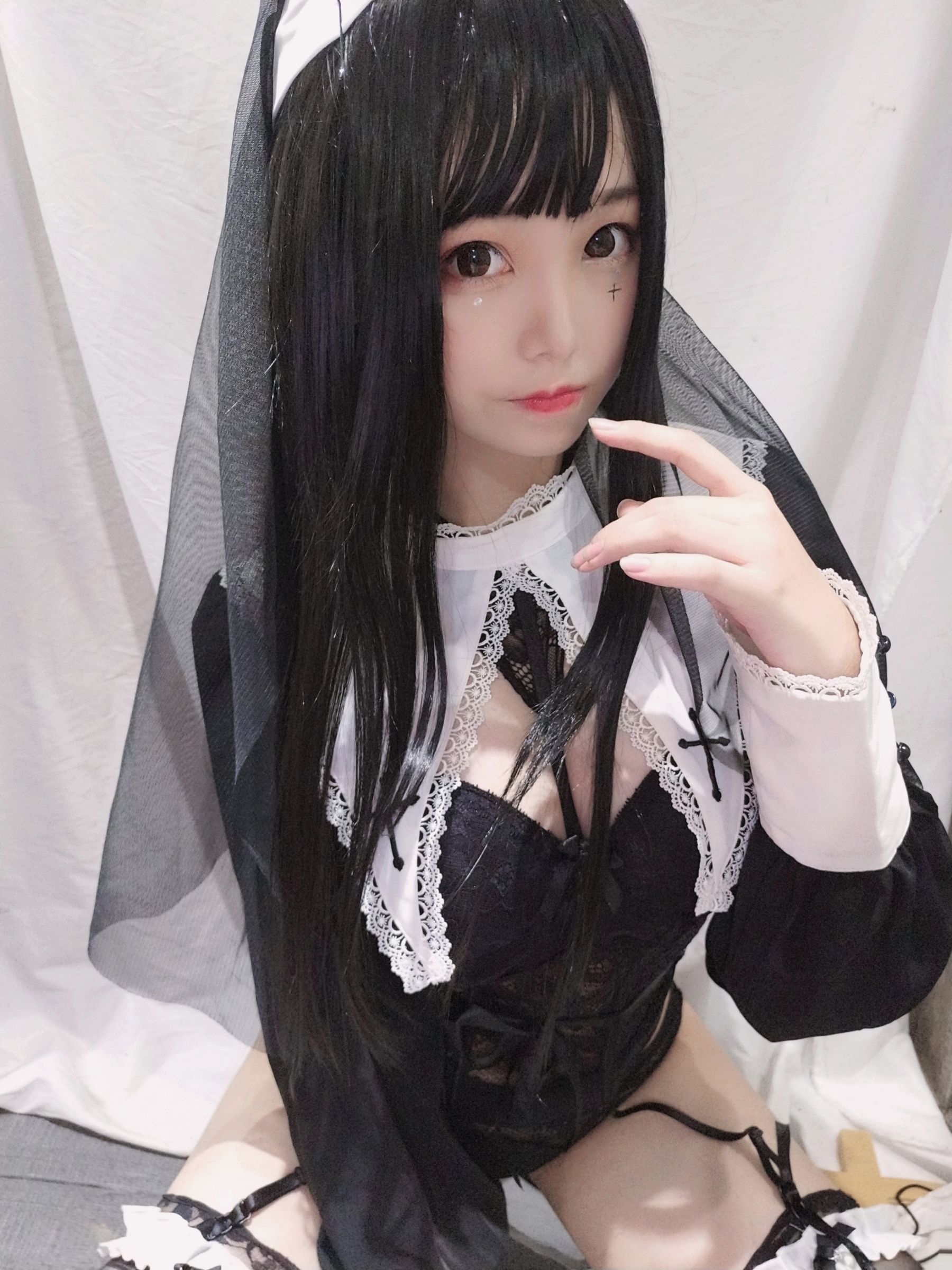 萌系小姐姐蜜汁猫裘 - 修女-图14