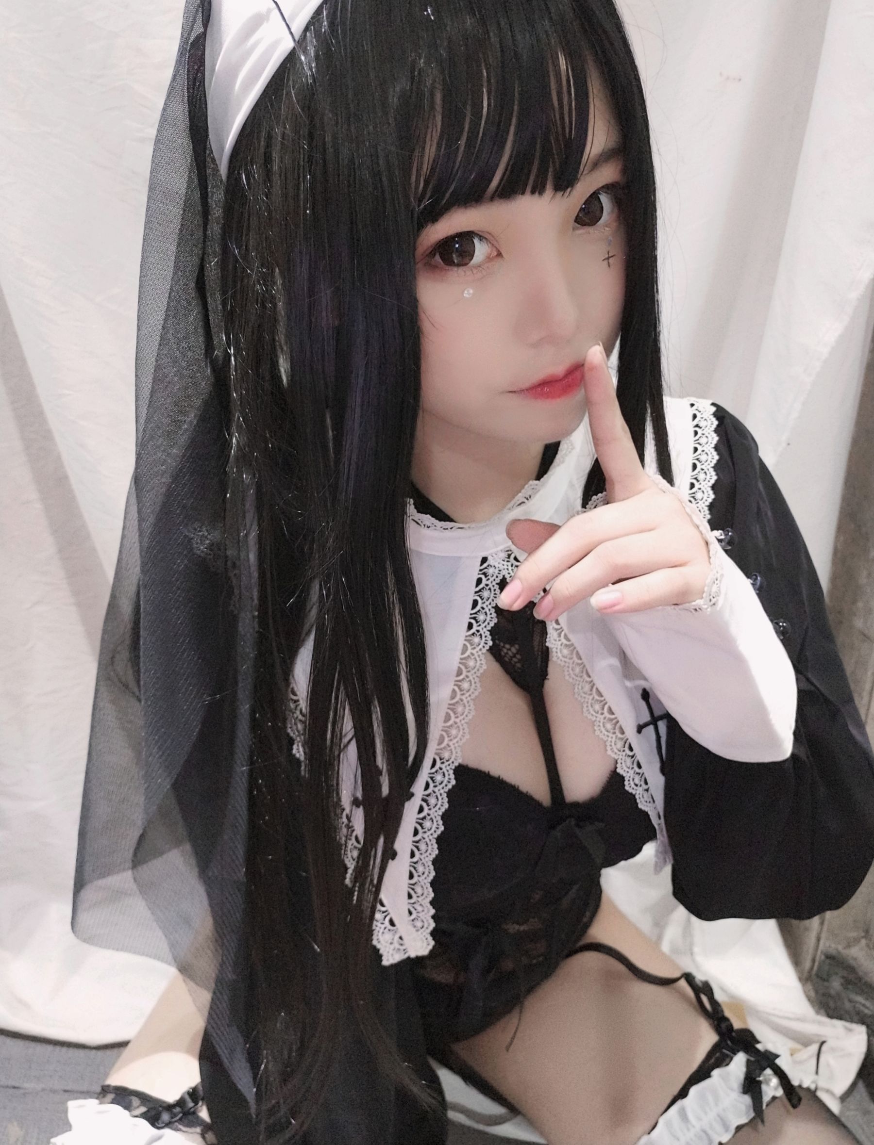 萌系小姐姐蜜汁猫裘 - 修女-图15