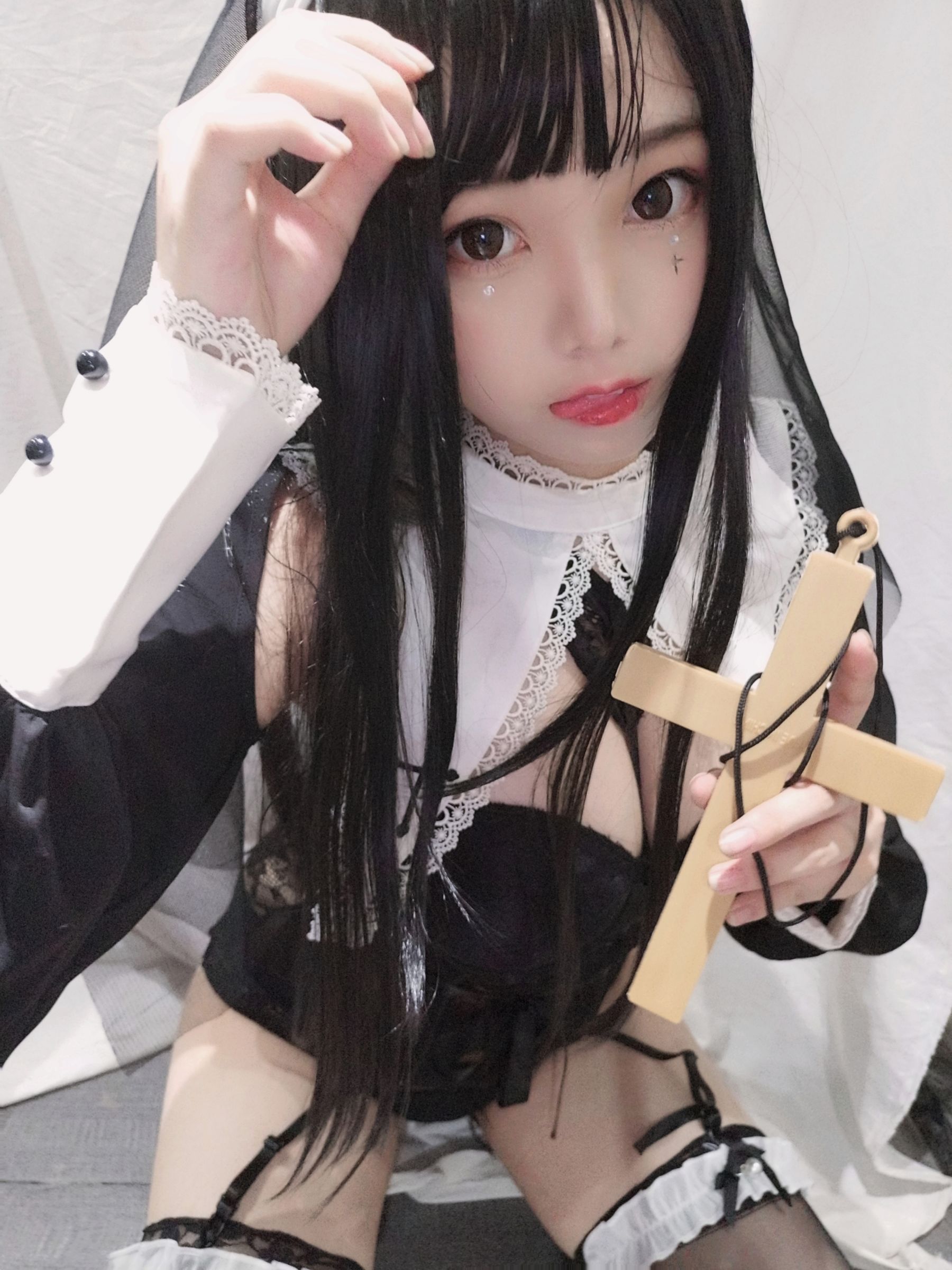 萌系小姐姐蜜汁猫裘 - 修女-图16