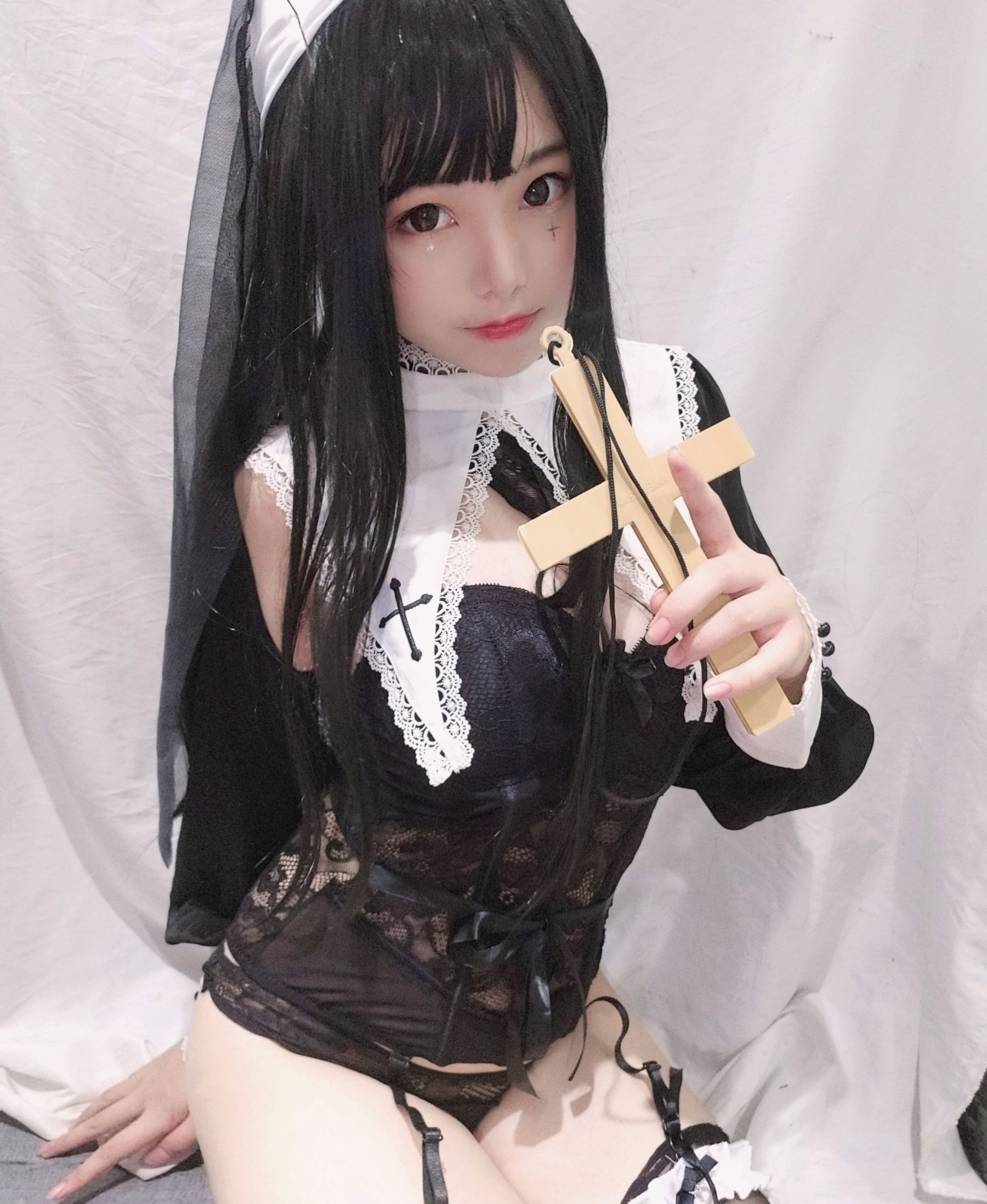 萌系小姐姐蜜汁猫裘 - 修女-图22