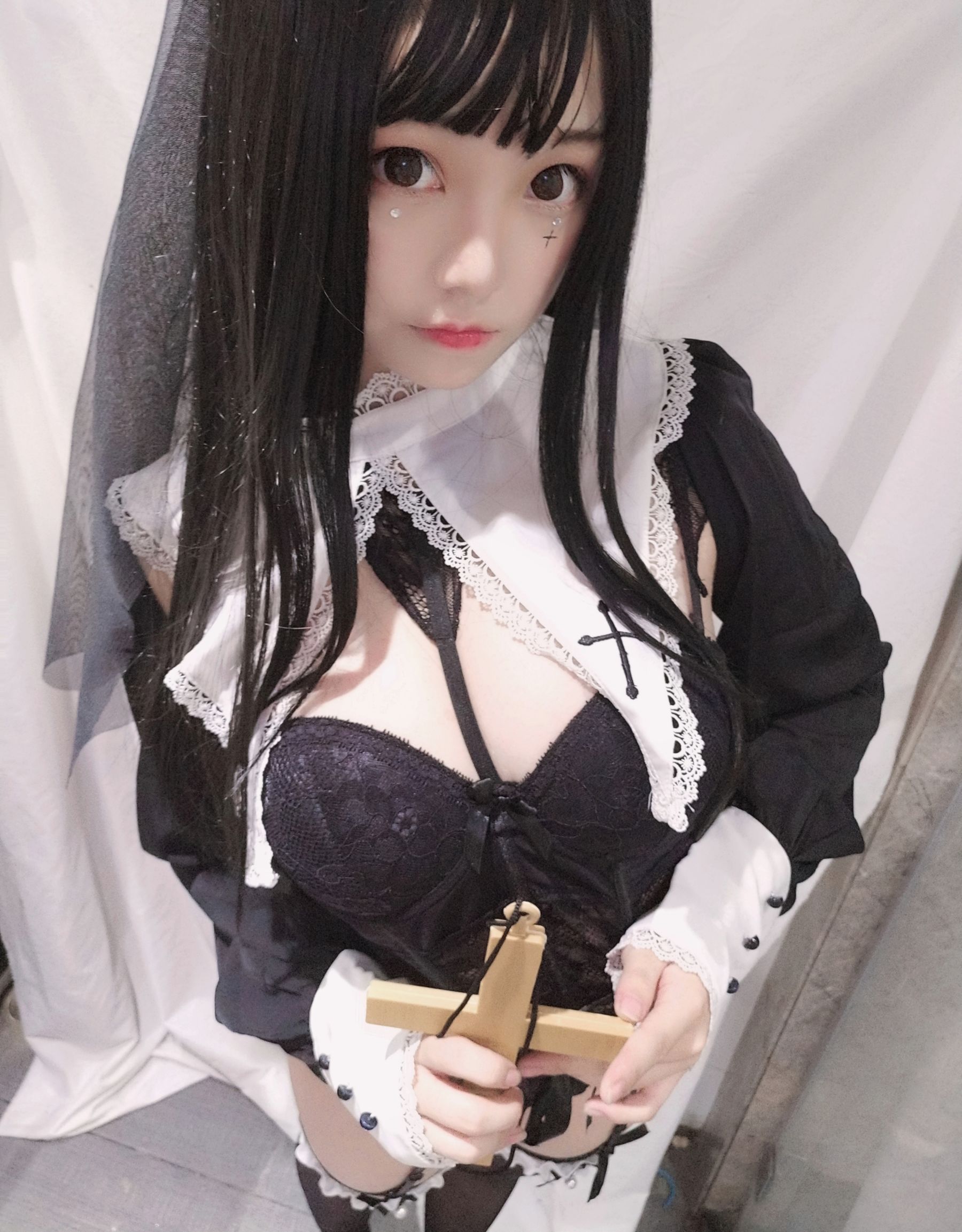 萌系小姐姐蜜汁猫裘 - 修女-图4