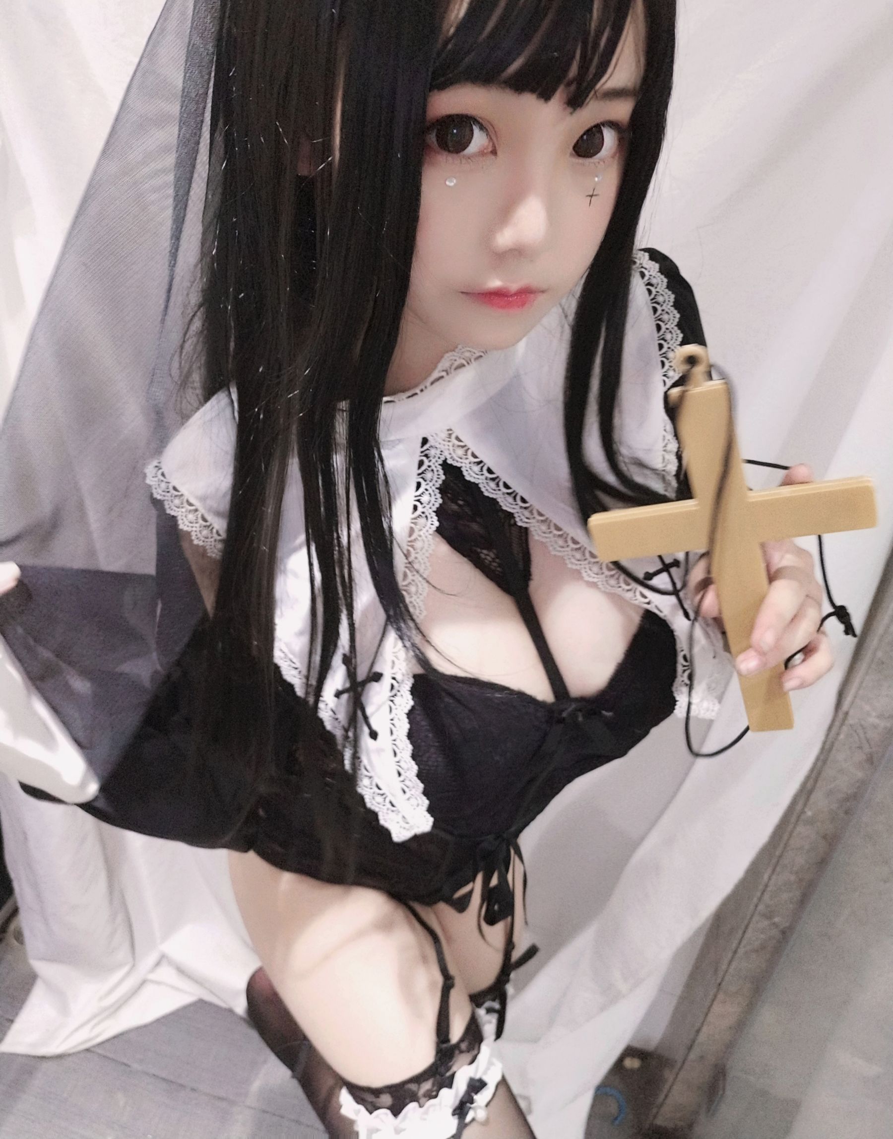 萌系小姐姐蜜汁猫裘 - 修女-图8