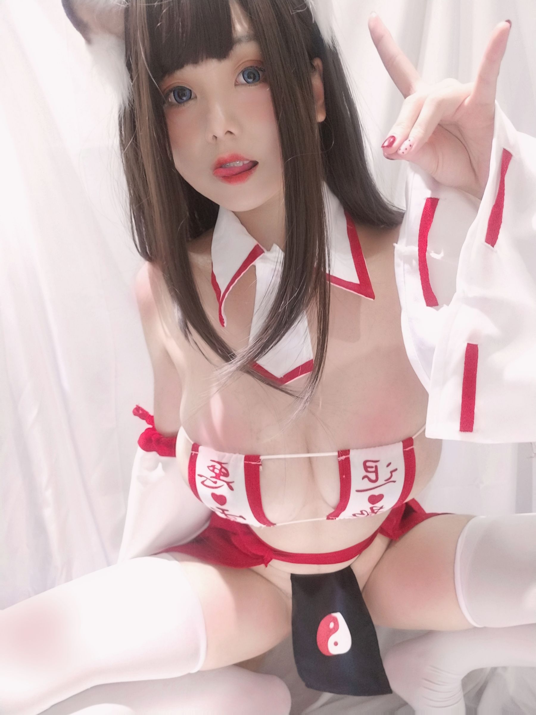 萌系小姐姐蜜汁猫裘 - 巫女小狐狸-图13