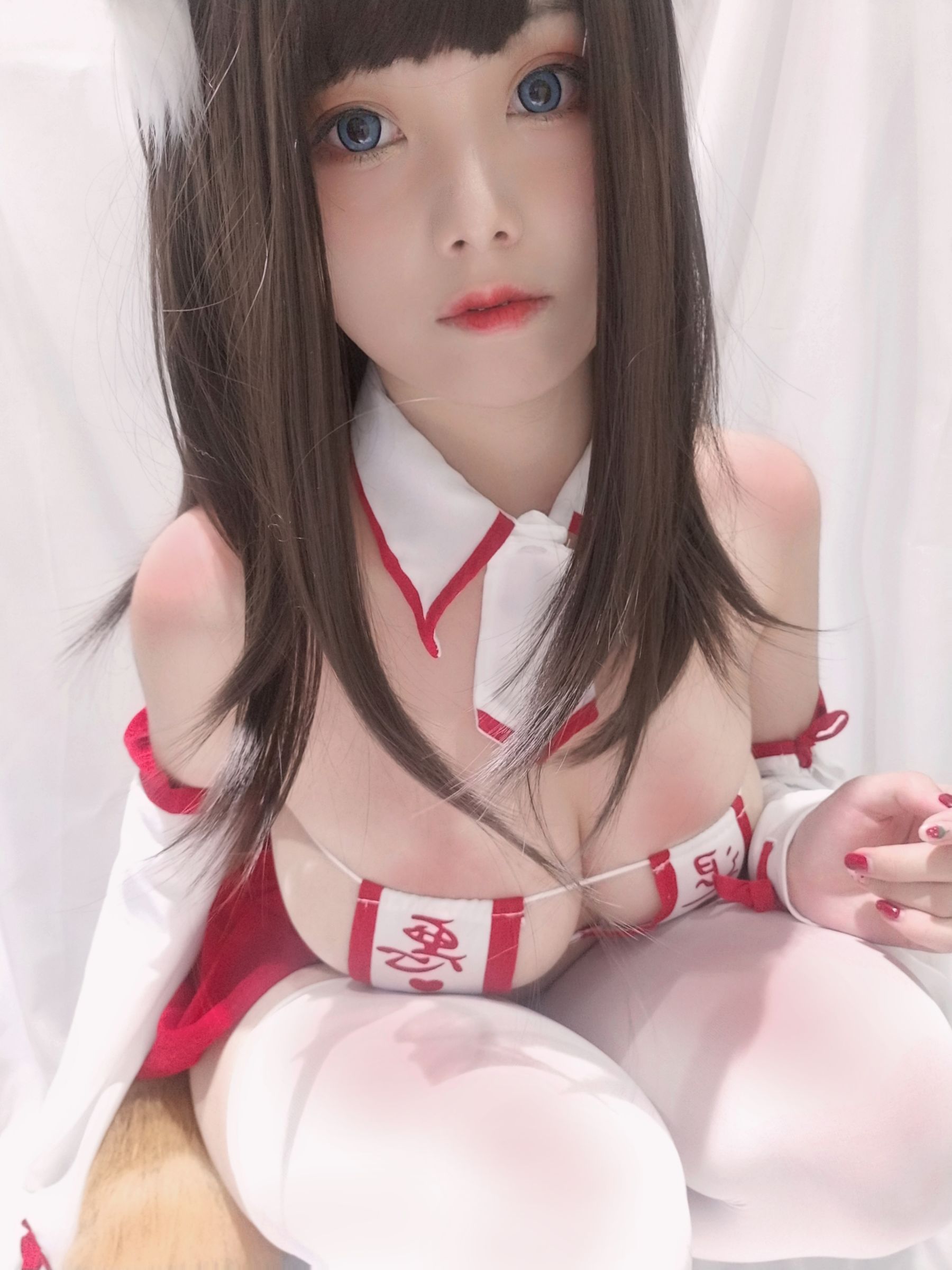 萌系小姐姐蜜汁猫裘 - 巫女小狐狸-图15