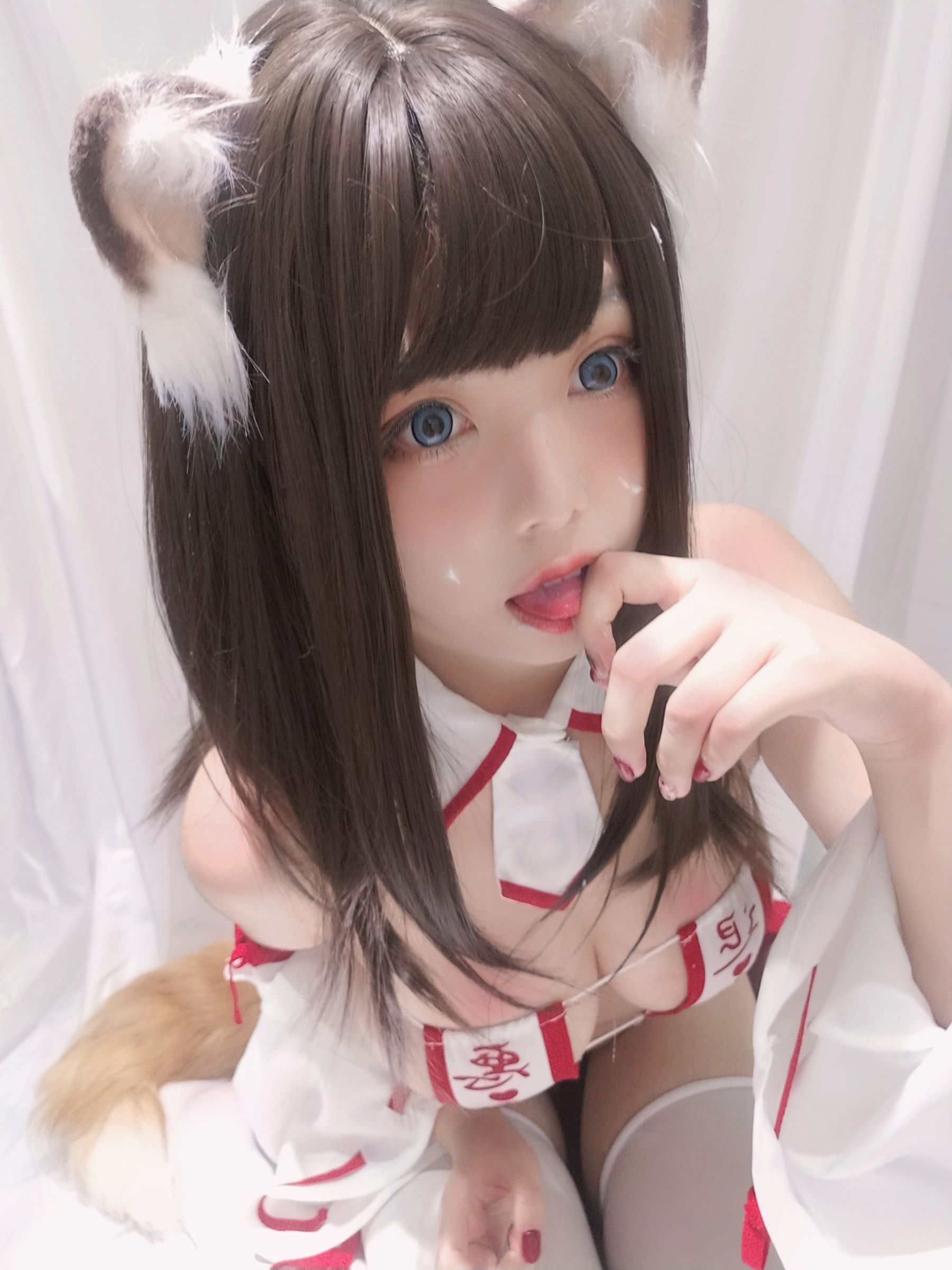萌系小姐姐蜜汁猫裘 - 巫女小狐狸-图6