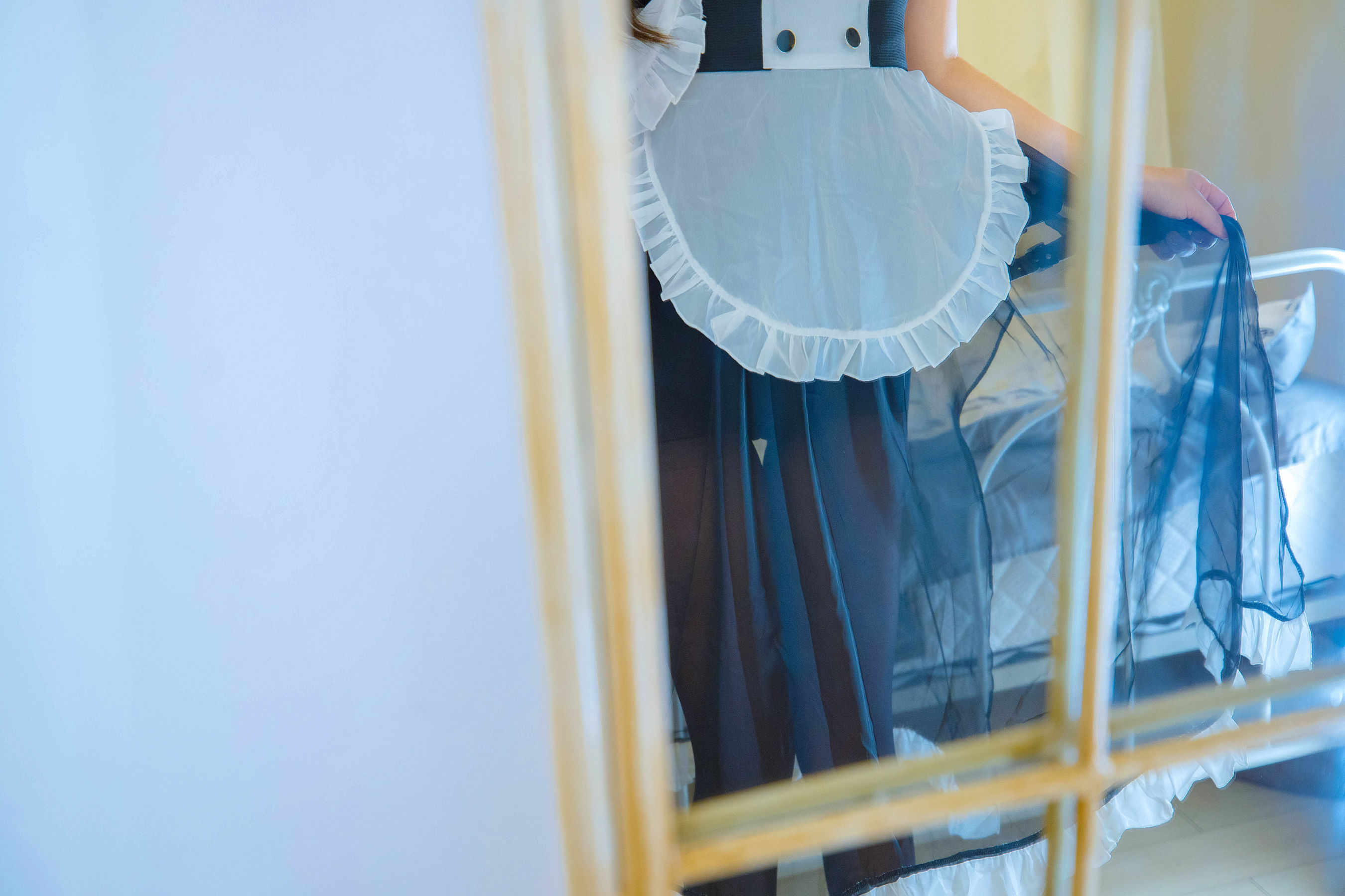 萝莉神楽坂真冬之おかえり - 黑丝美脚女仆-图46