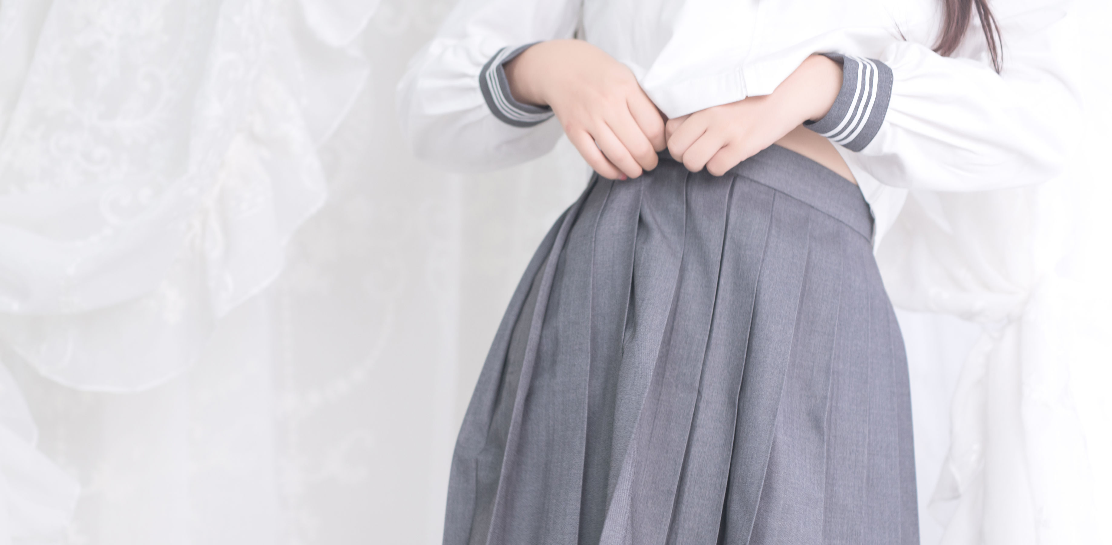 萌系小姐姐-白烨- - 黑丝制服少女-图35
