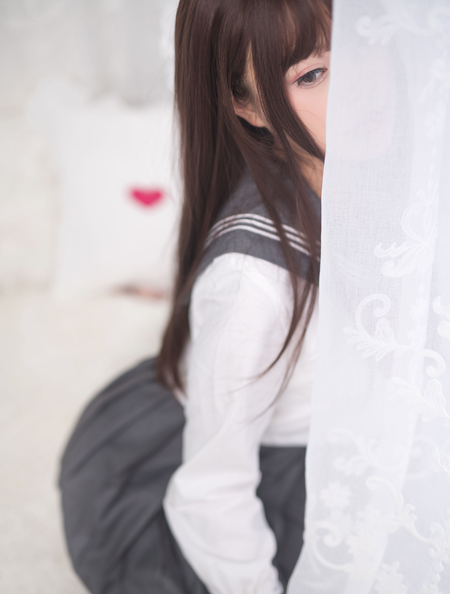 萌系小姐姐-白烨- - 黑丝制服少女-图4