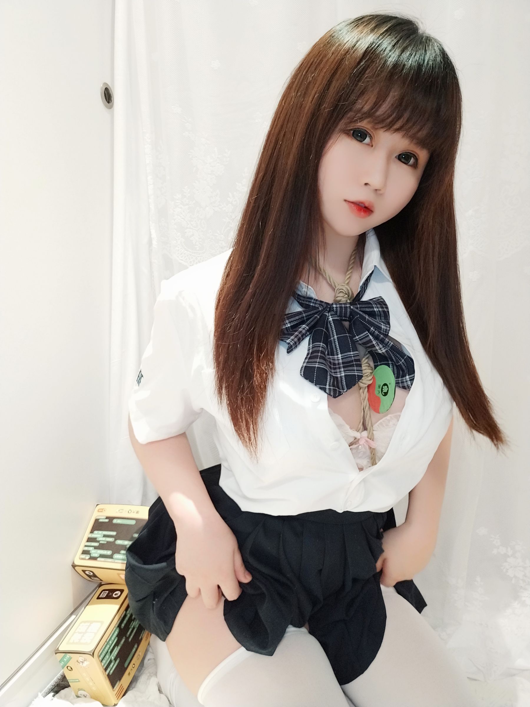 蜜桃少女是依酱呀 - JK捆绑-图9