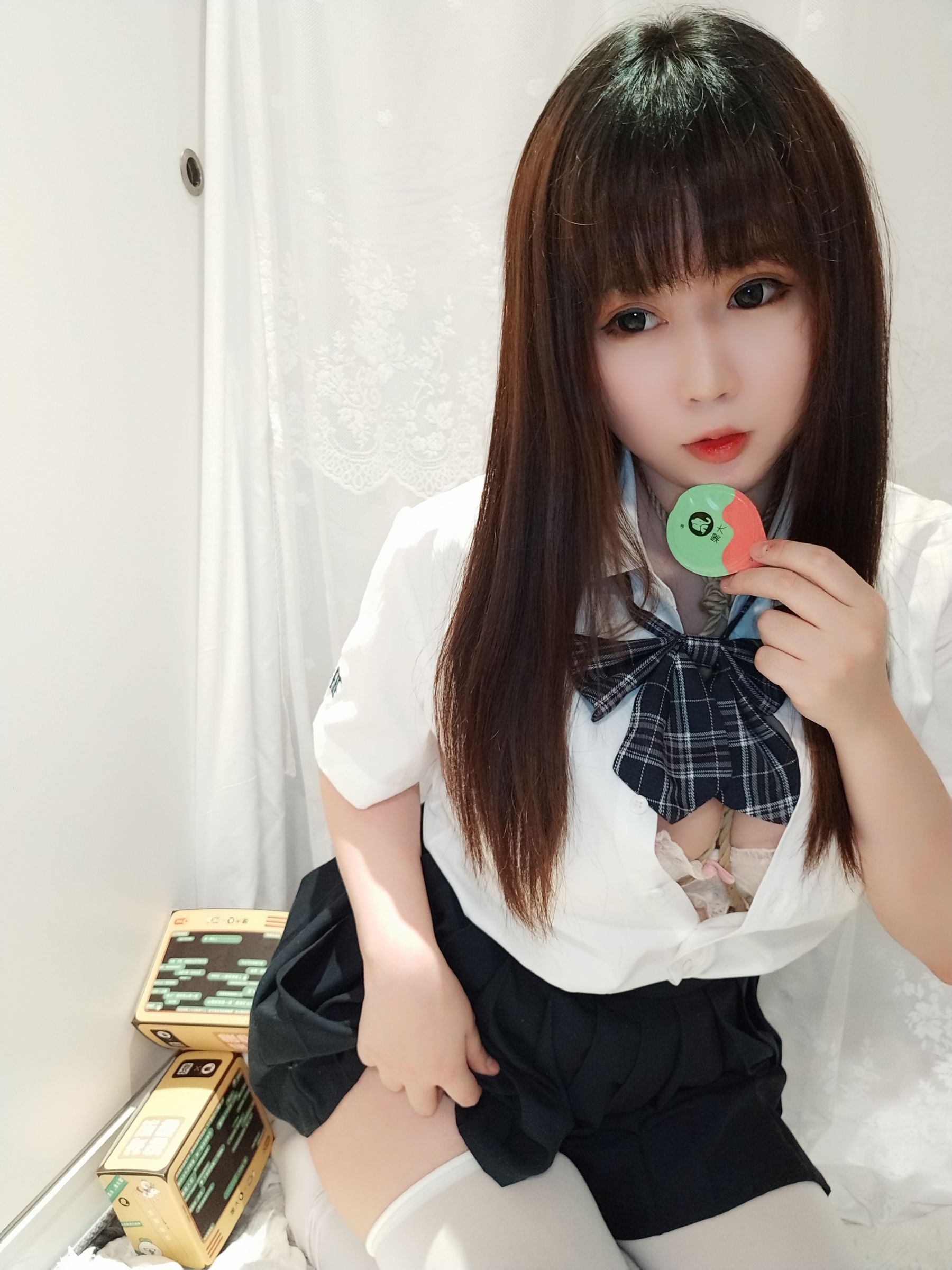 蜜桃少女是依酱呀 - JK捆绑-图2