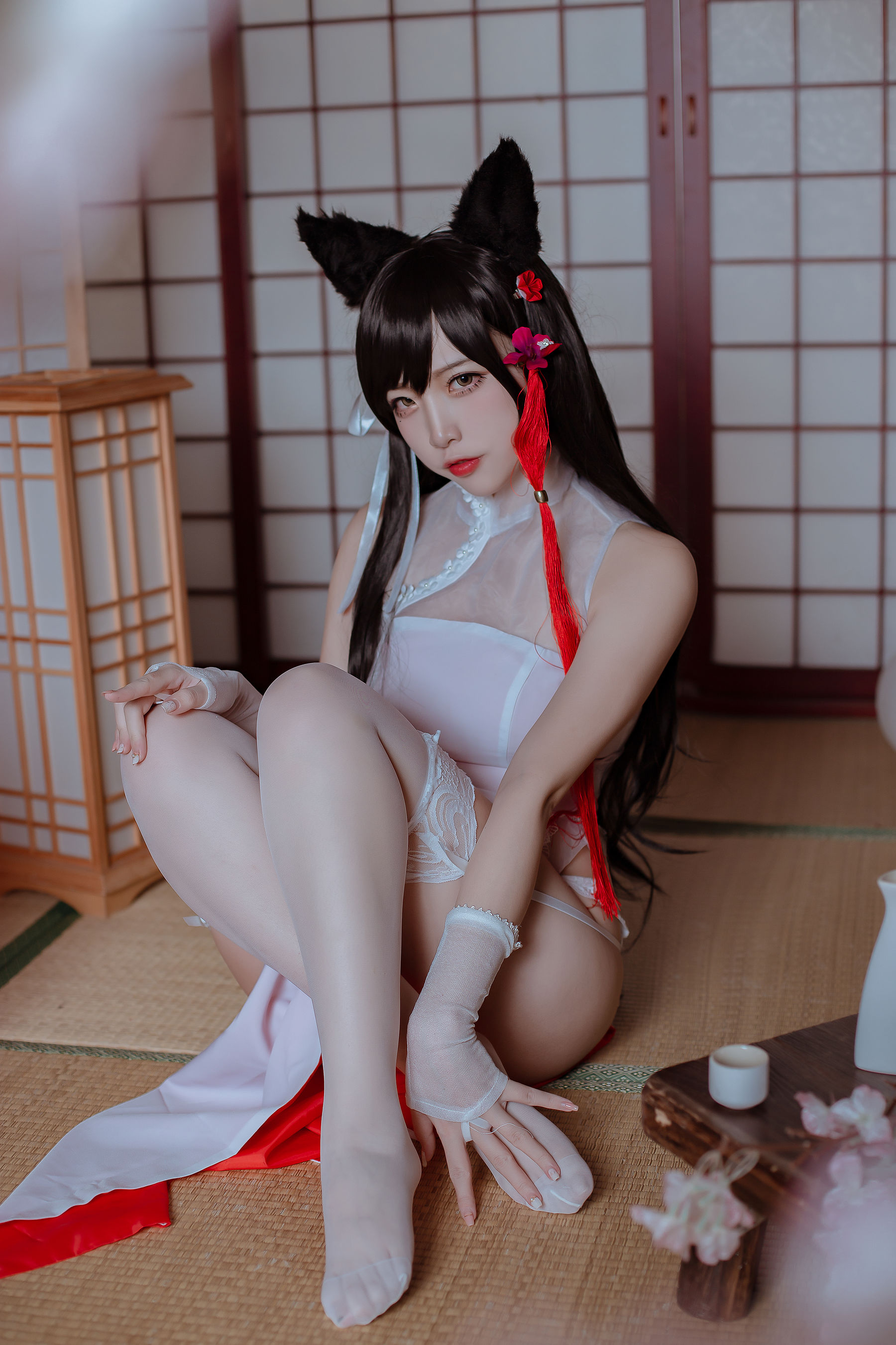 人气Coser二佐Nisa - 犬之眷之碧蓝爱宕 旗袍-图15