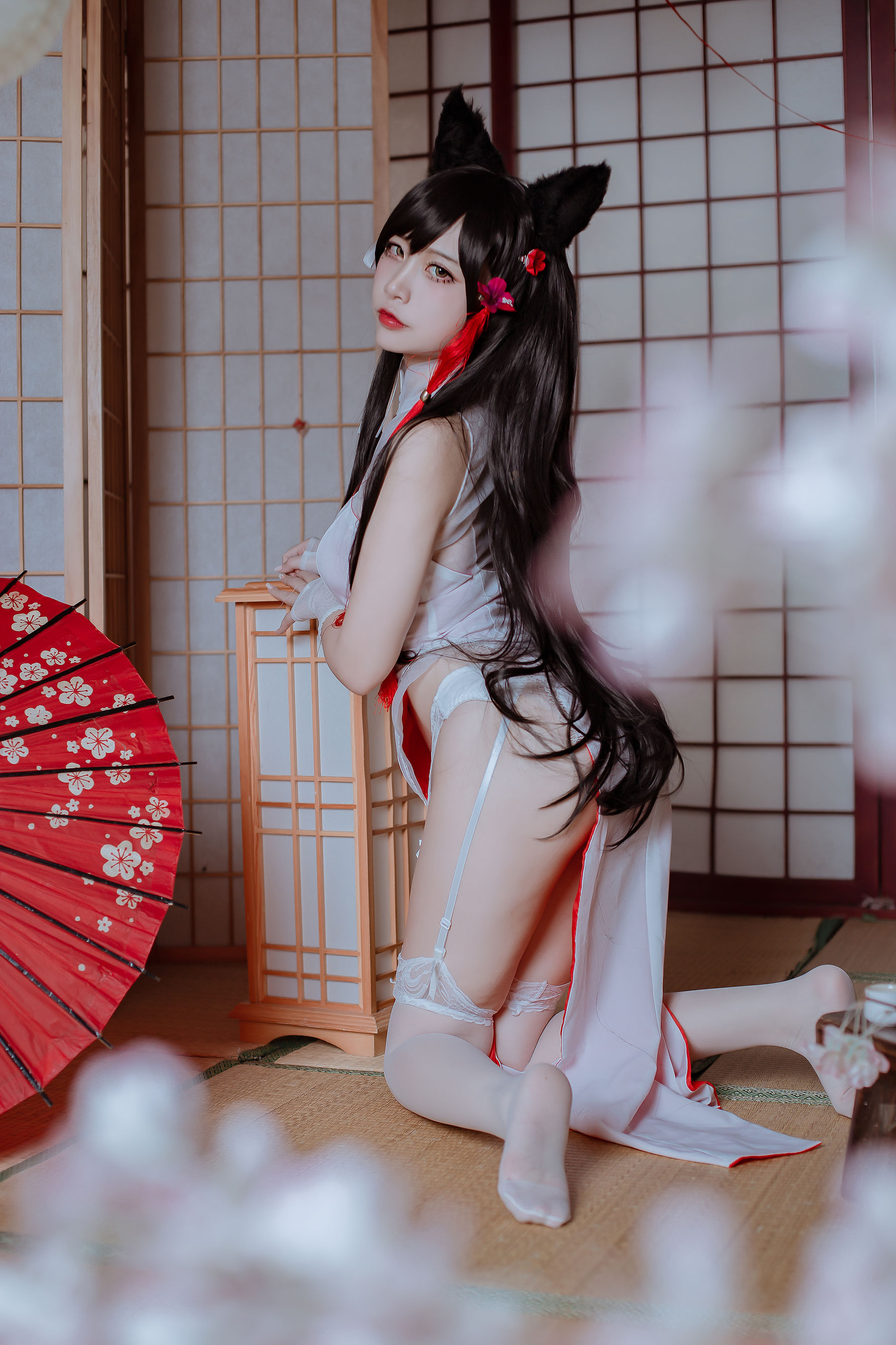 人气Coser二佐Nisa - 犬之眷之碧蓝爱宕 旗袍-图16