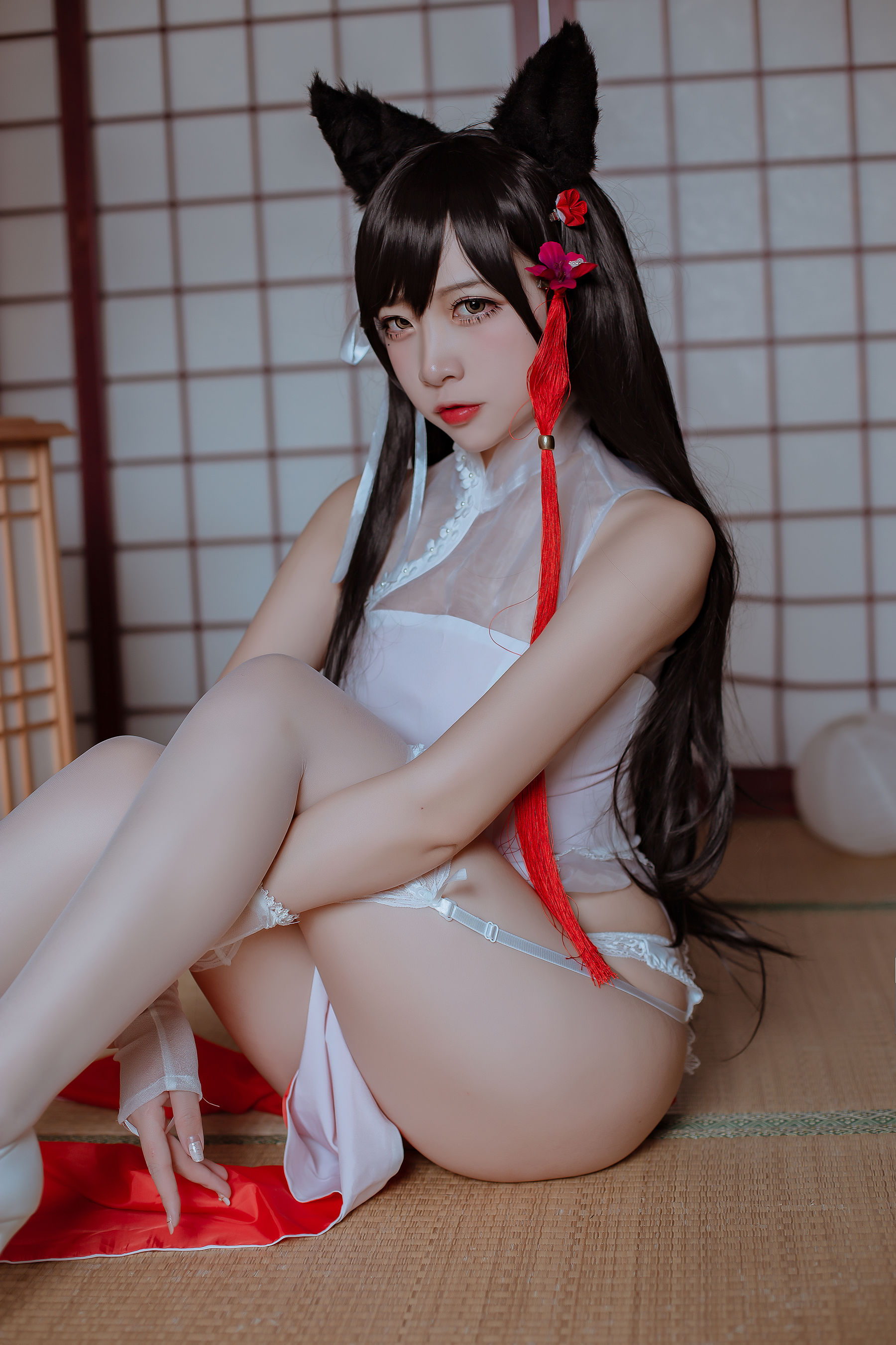 人气Coser二佐Nisa - 犬之眷之碧蓝爱宕 旗袍-图7
