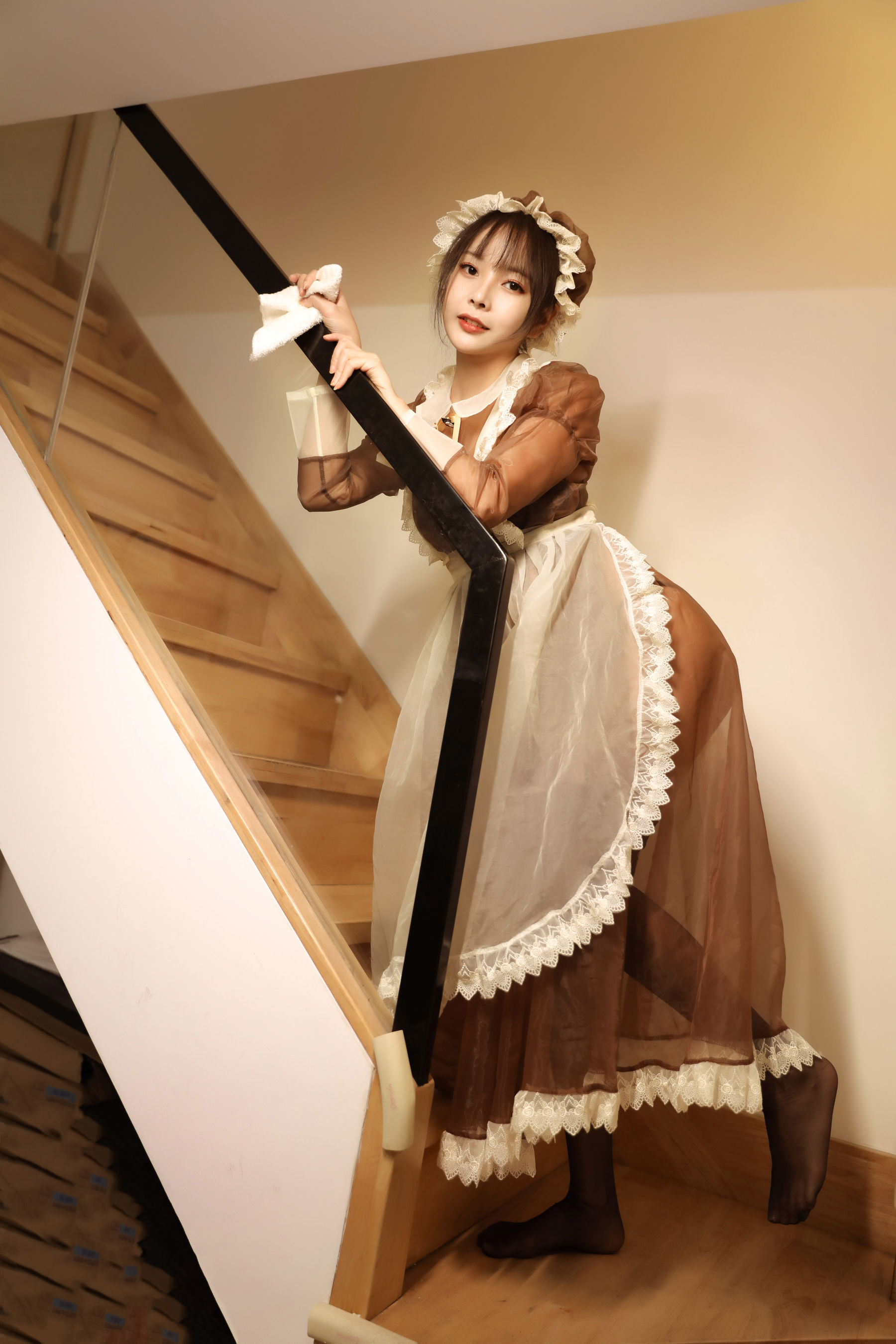 苏嫣嫣阿姨 - 可爱女仆装-图6