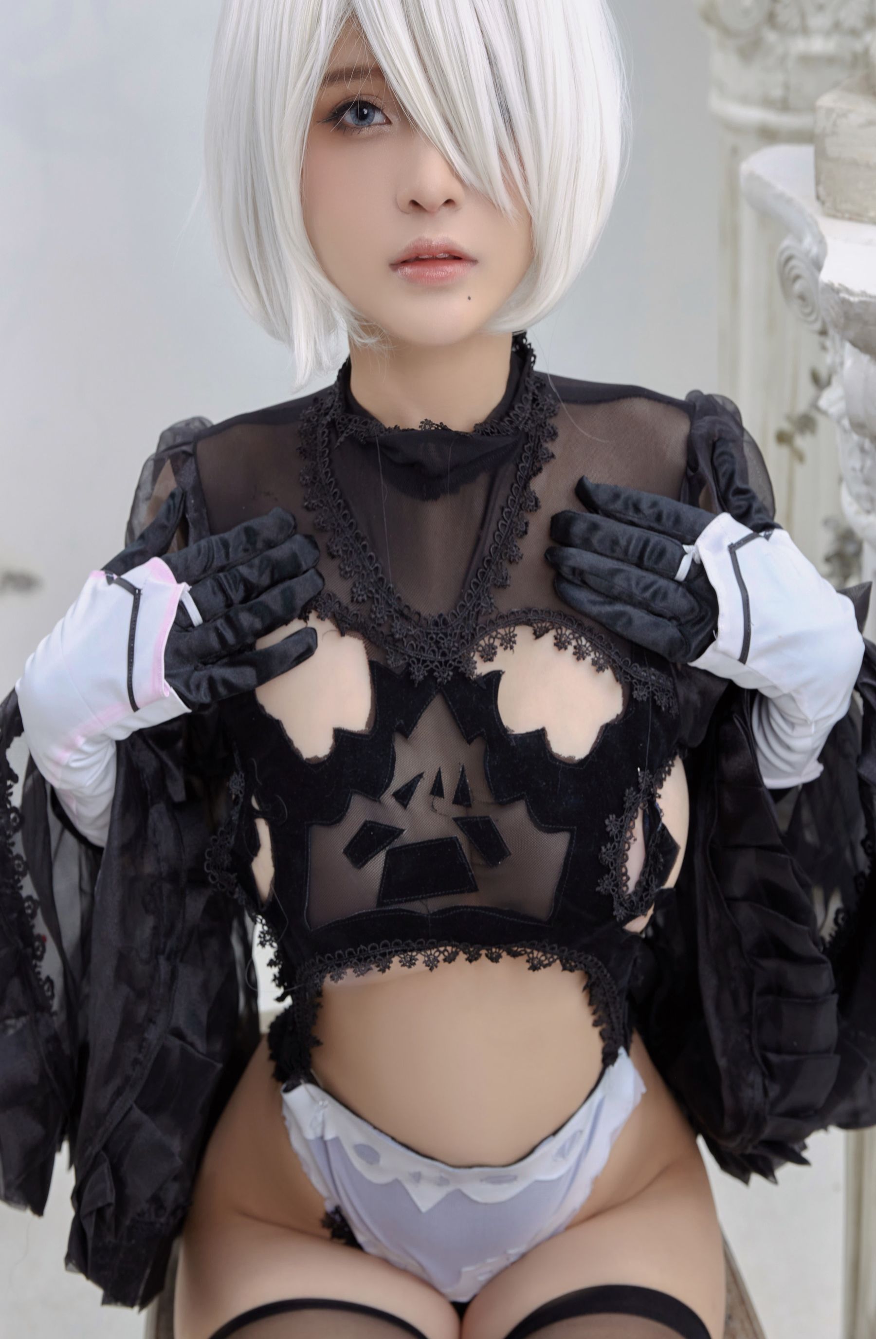 Azami福利 - 2B Black Dress-图18