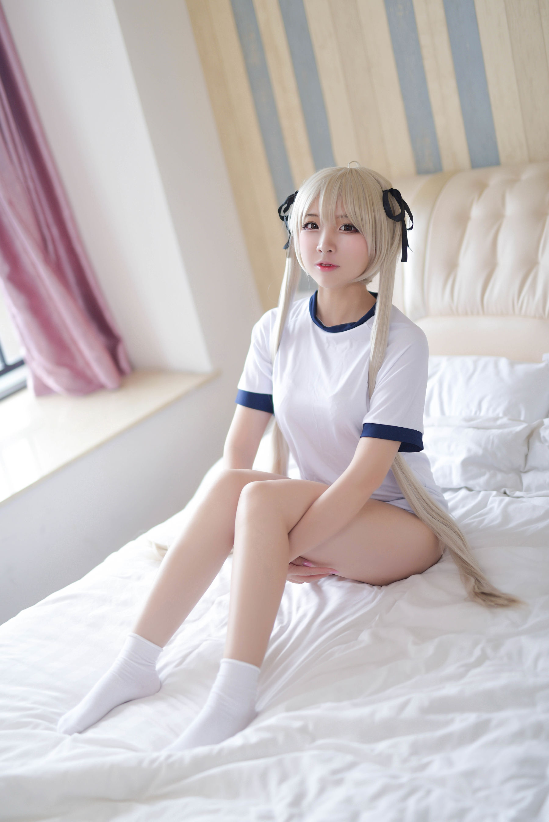 人气Coser二佐Nisa - 穹妹运动服-图0