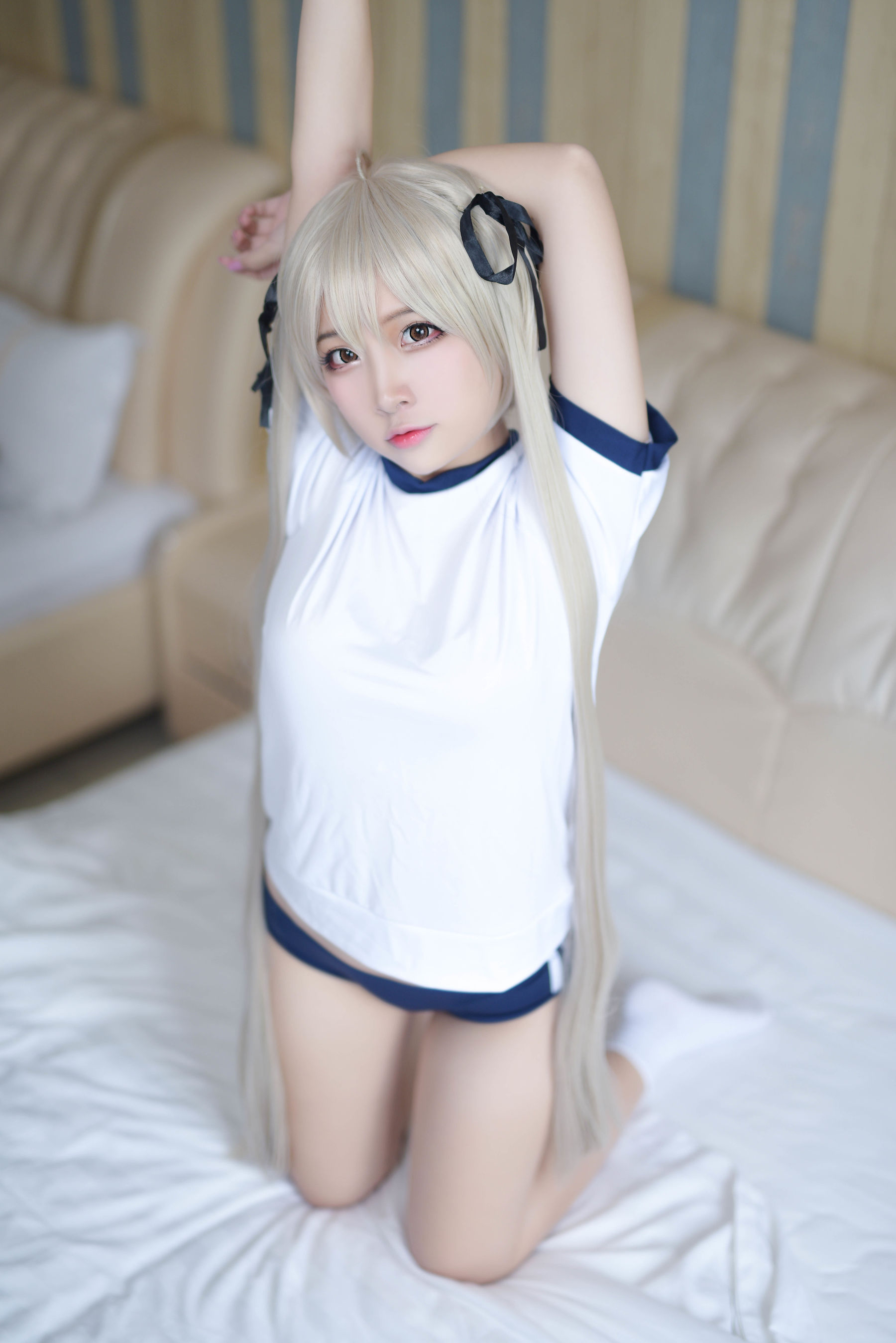 人气Coser二佐Nisa - 穹妹运动服-图9