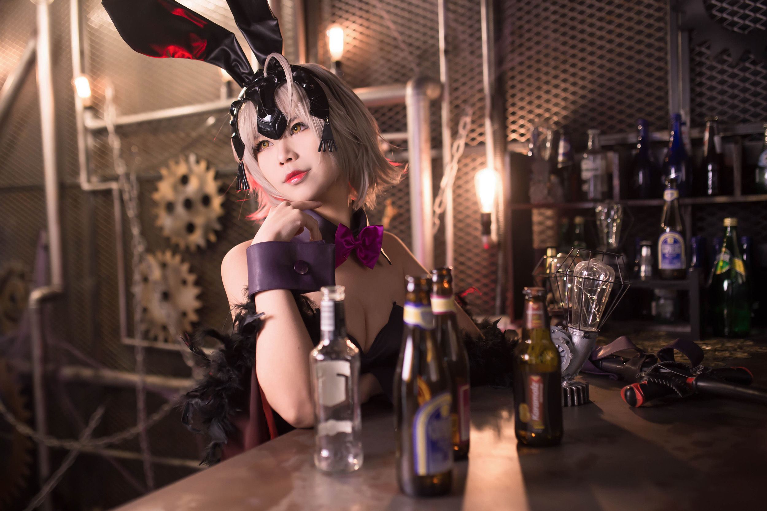Coser萱-KaYa - 黑贞 兔女郎-图11