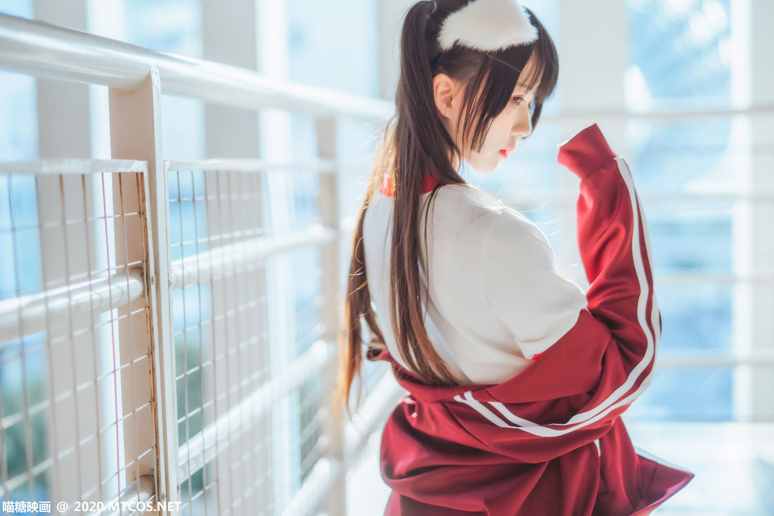 VOL.308 红色体操服-图9