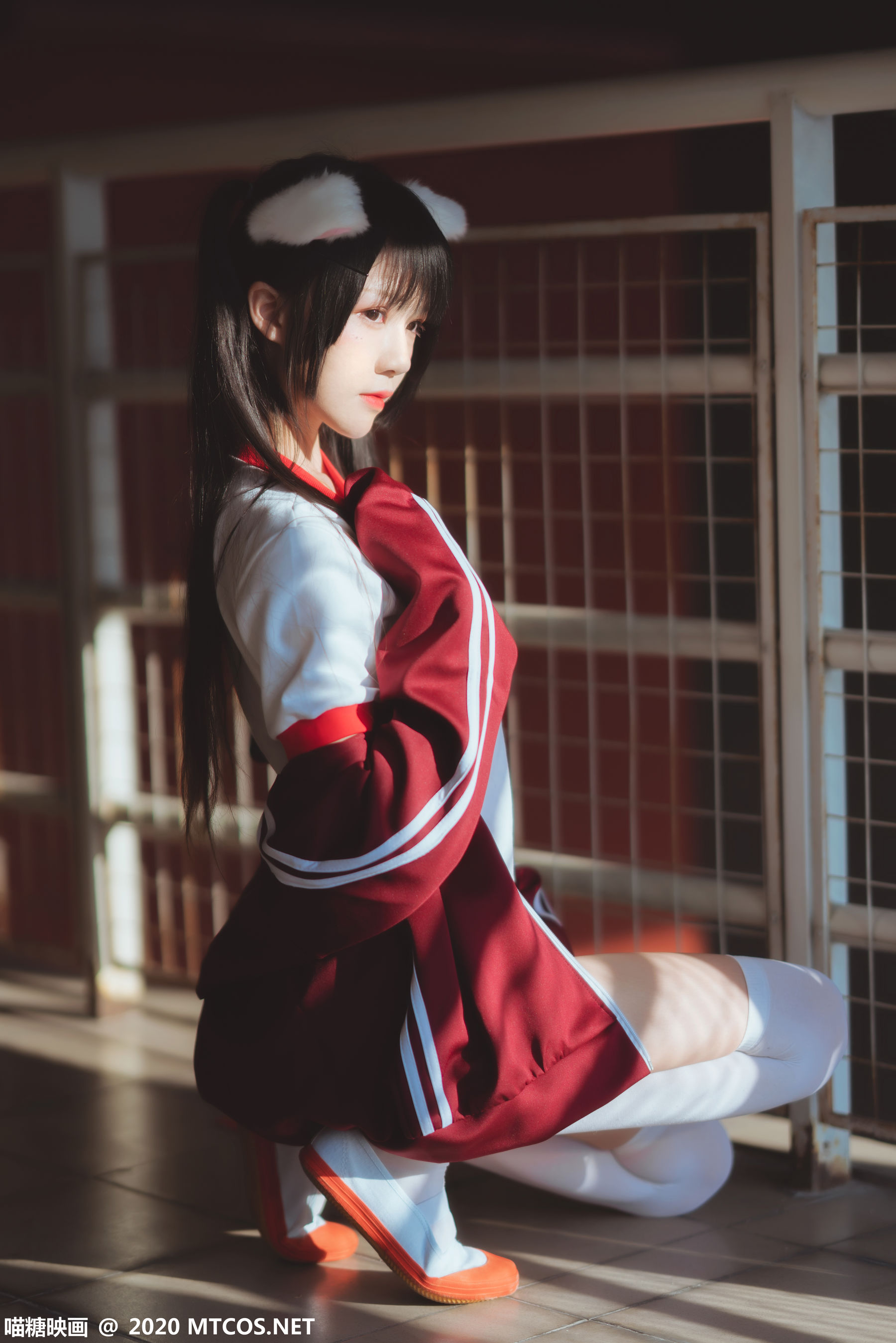 VOL.308 红色体操服-图3
