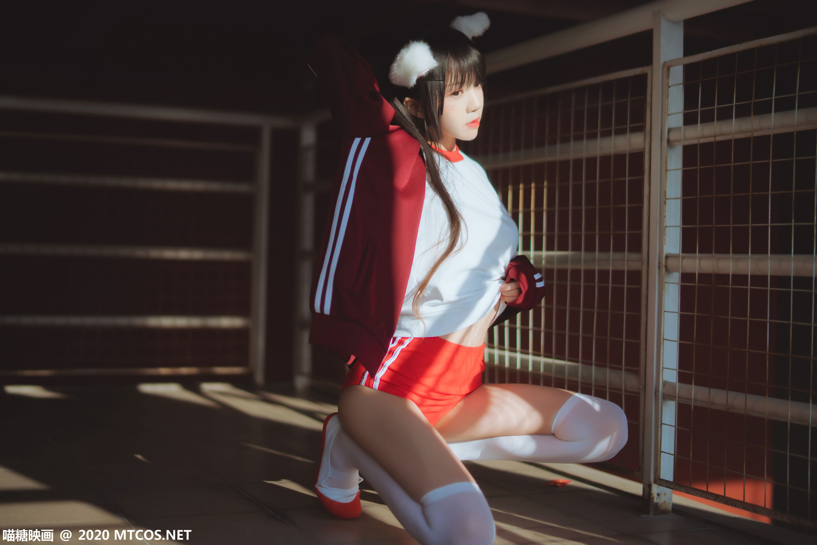 VOL.308 红色体操服-图7