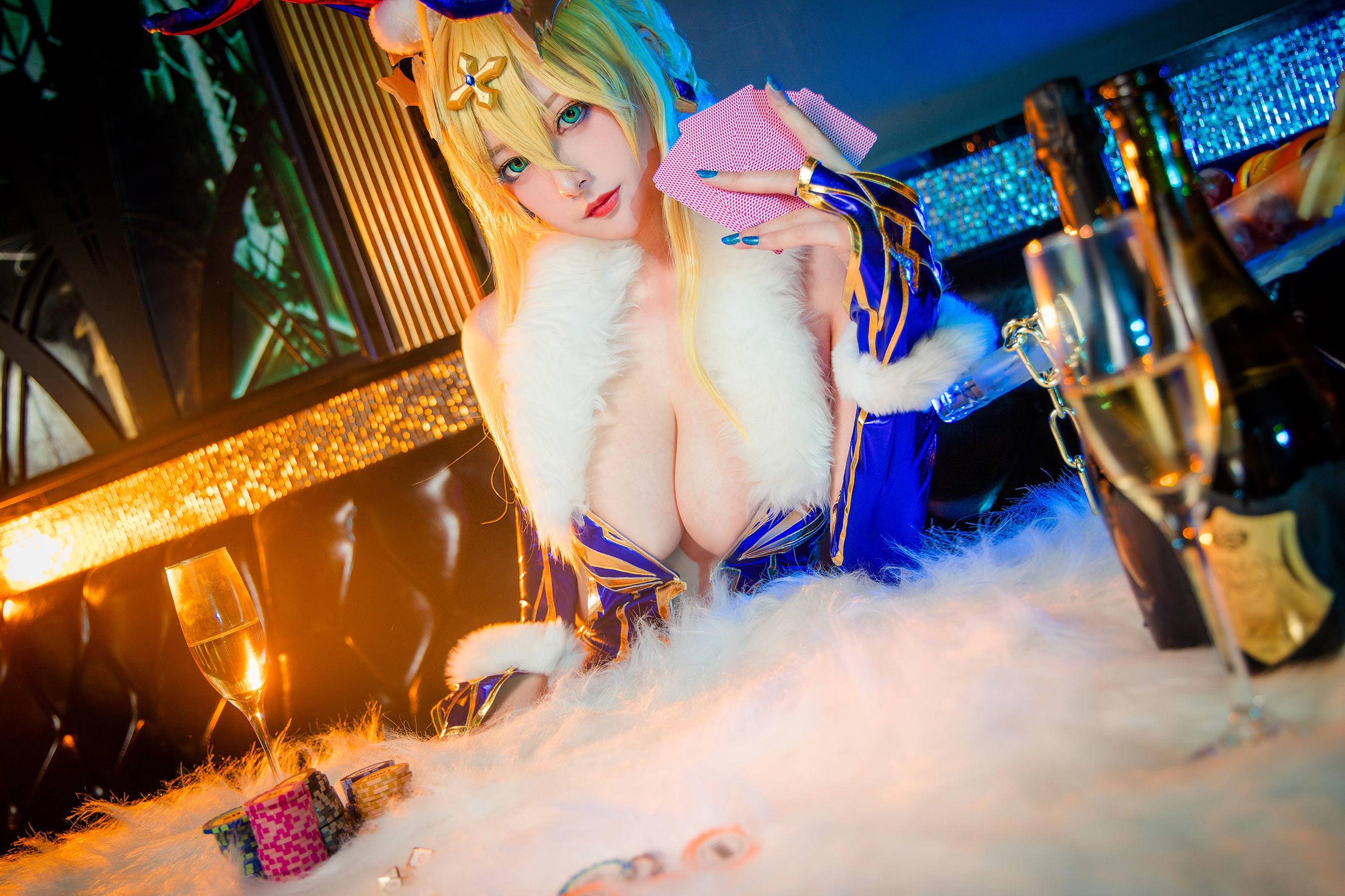 高颜值coser念念_D - 白枪呆兔女郎-图11