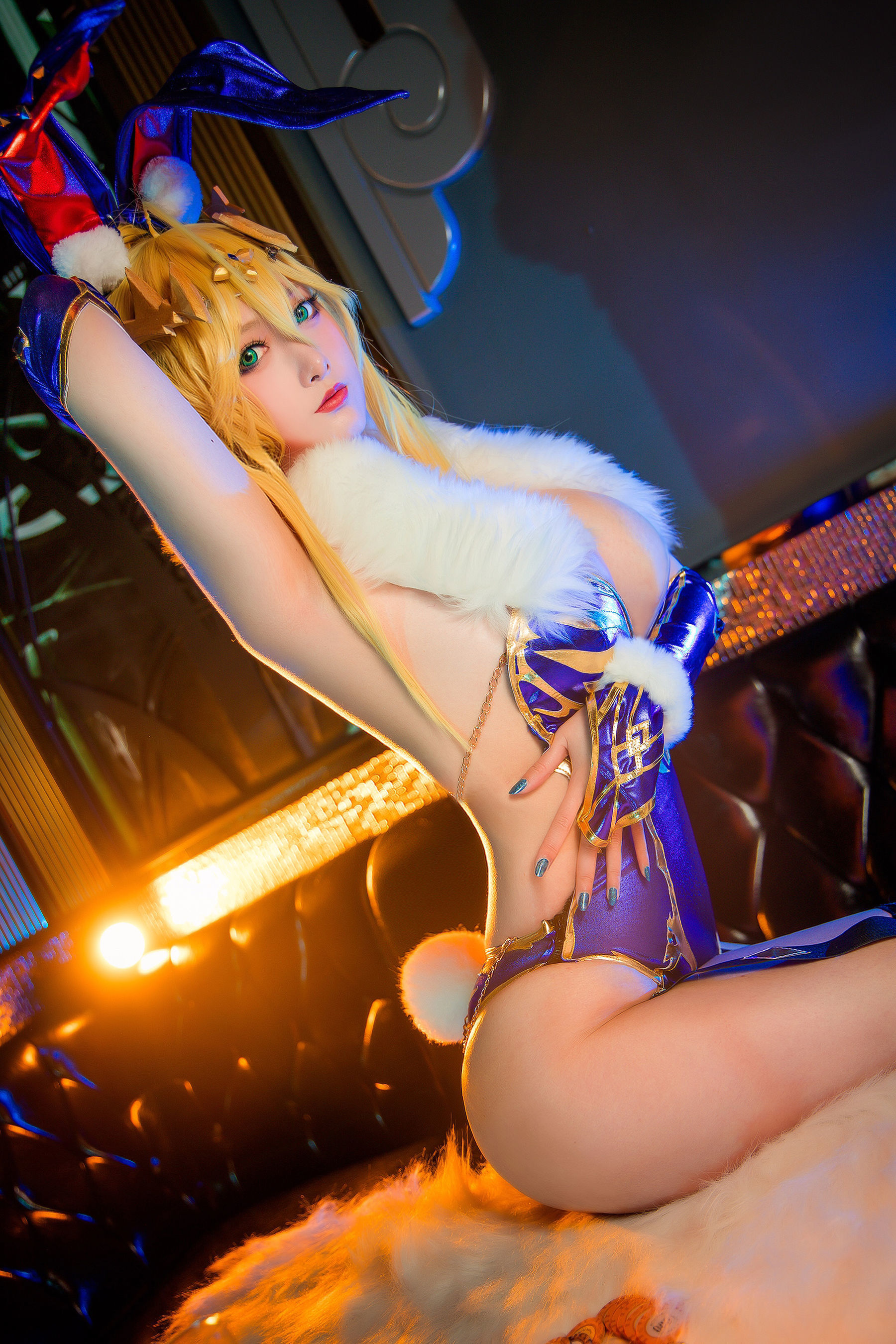 高颜值coser念念_D - 白枪呆兔女郎-图2