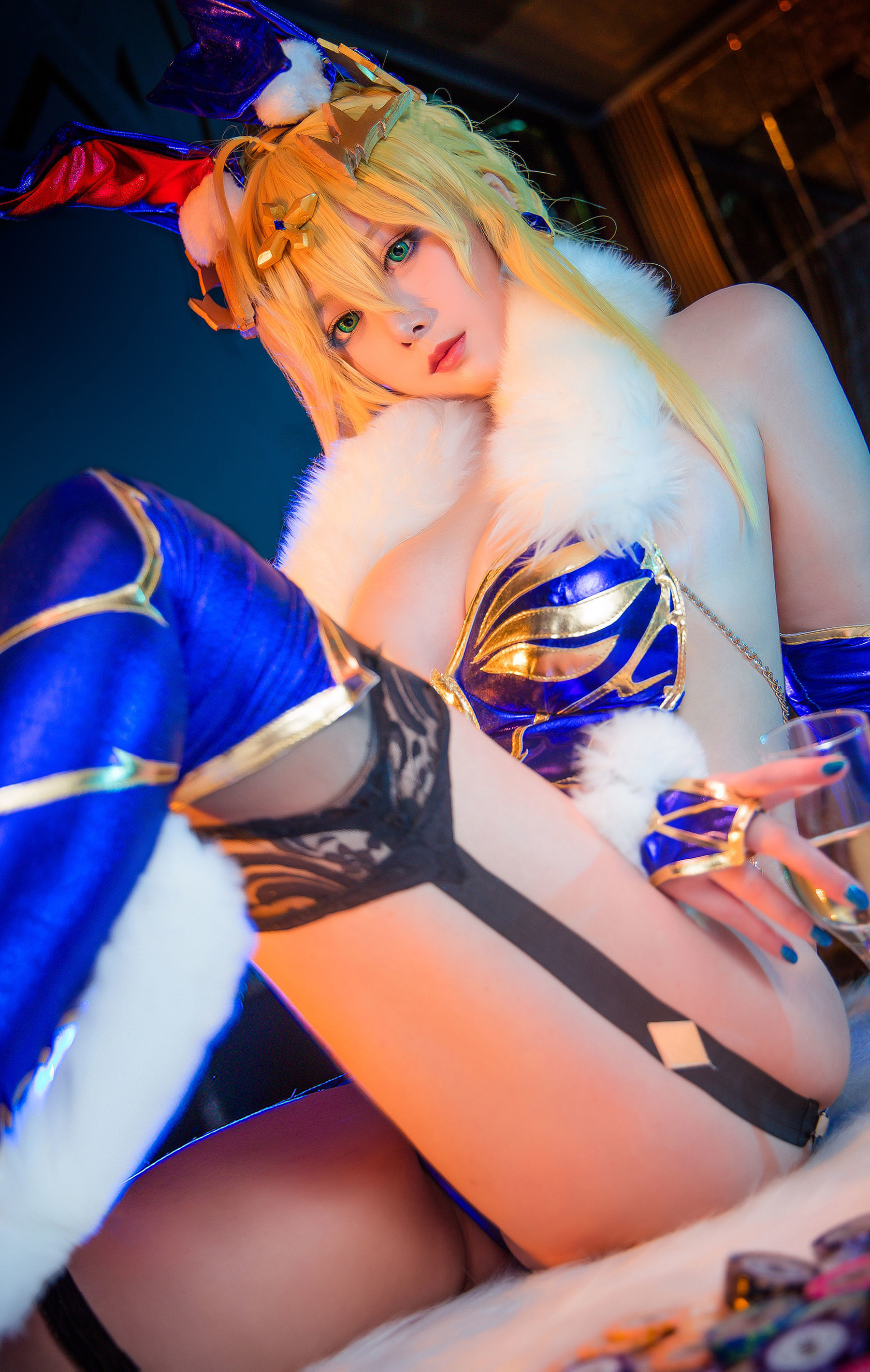 高颜值coser念念_D - 白枪呆兔女郎-图8