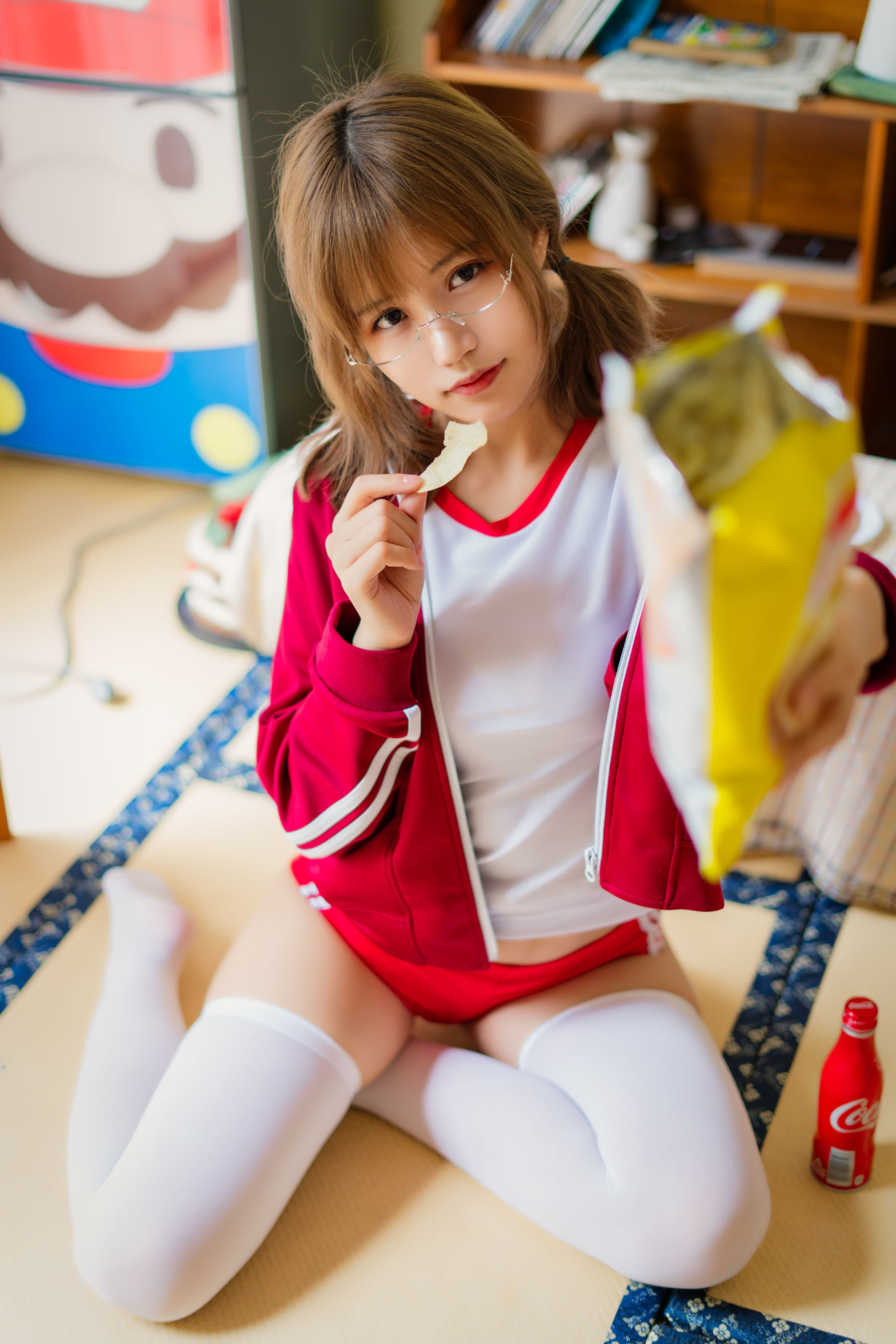 动漫博主小仓千代w - 红色体操服-图37
