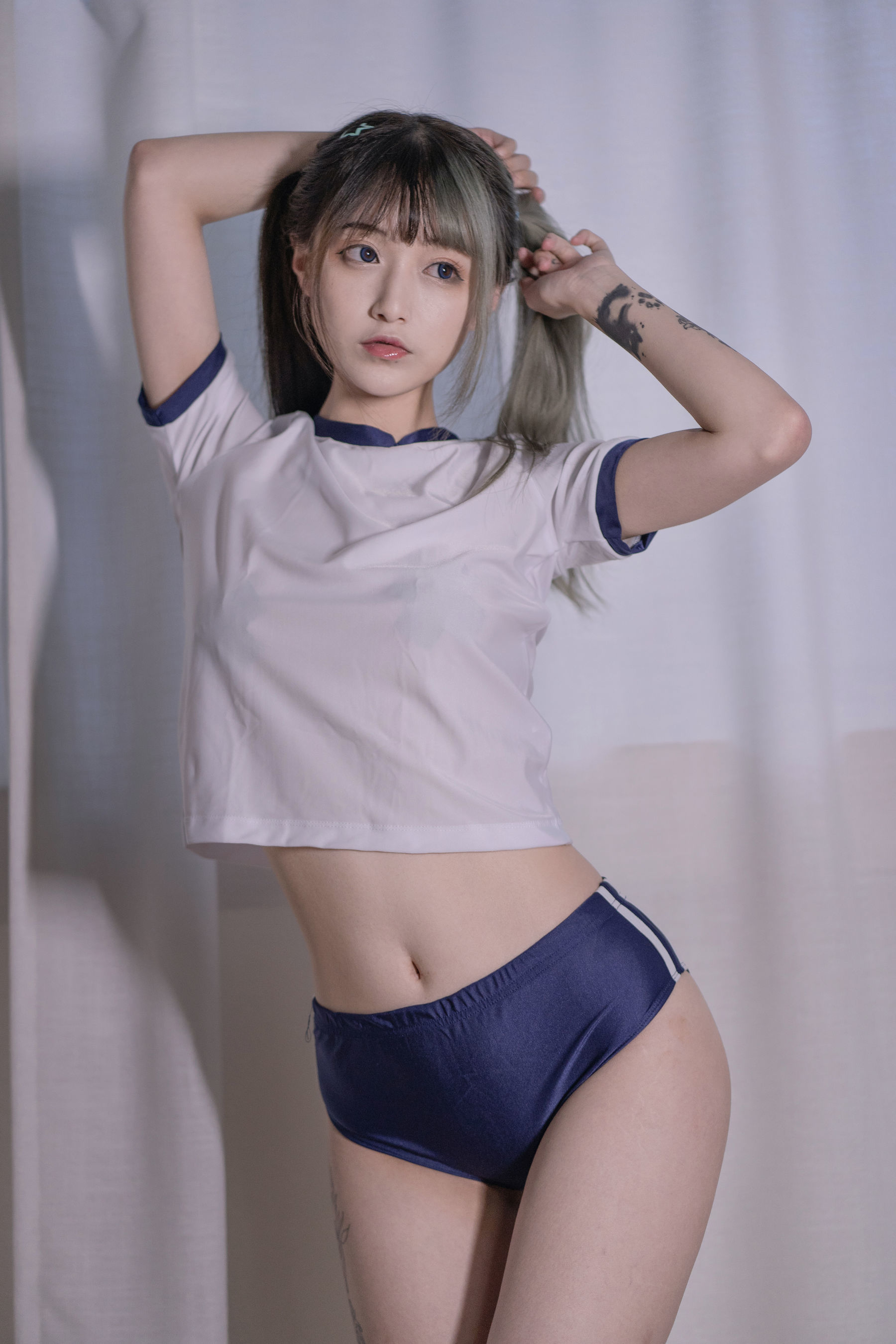 动漫博主铁板烧鬼舞w - 体操服-图11
