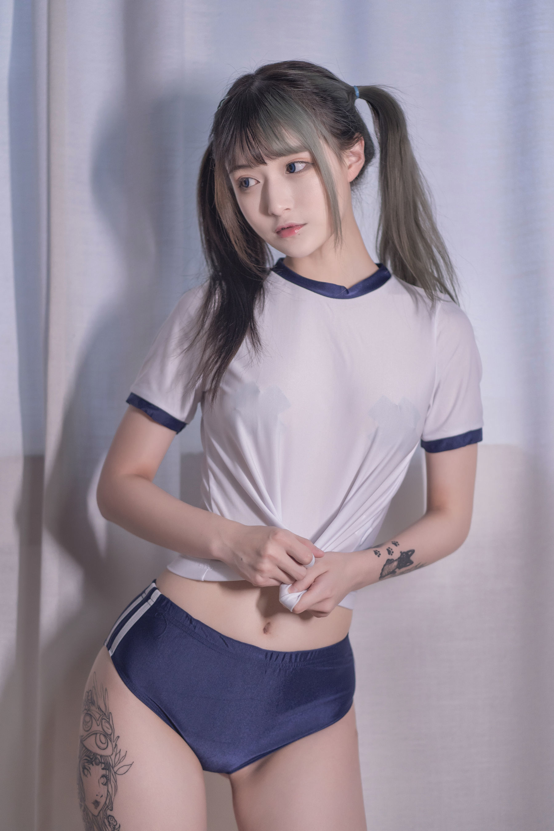 动漫博主铁板烧鬼舞w - 体操服-图17