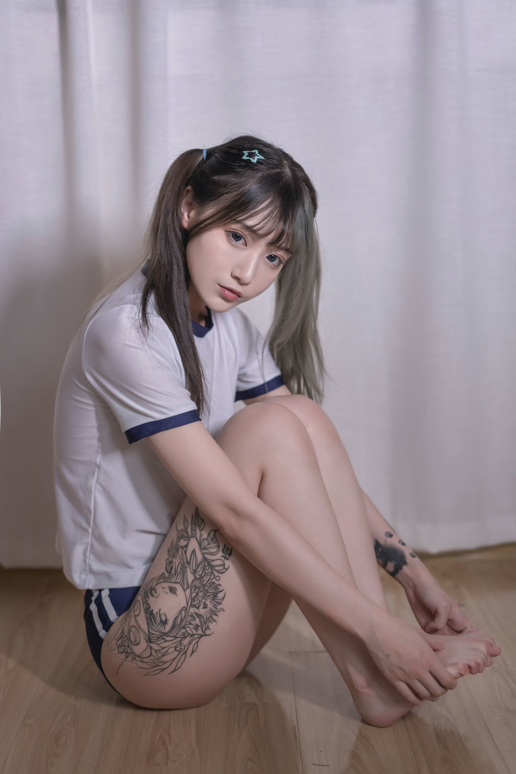 动漫博主铁板烧鬼舞w - 体操服-图2
