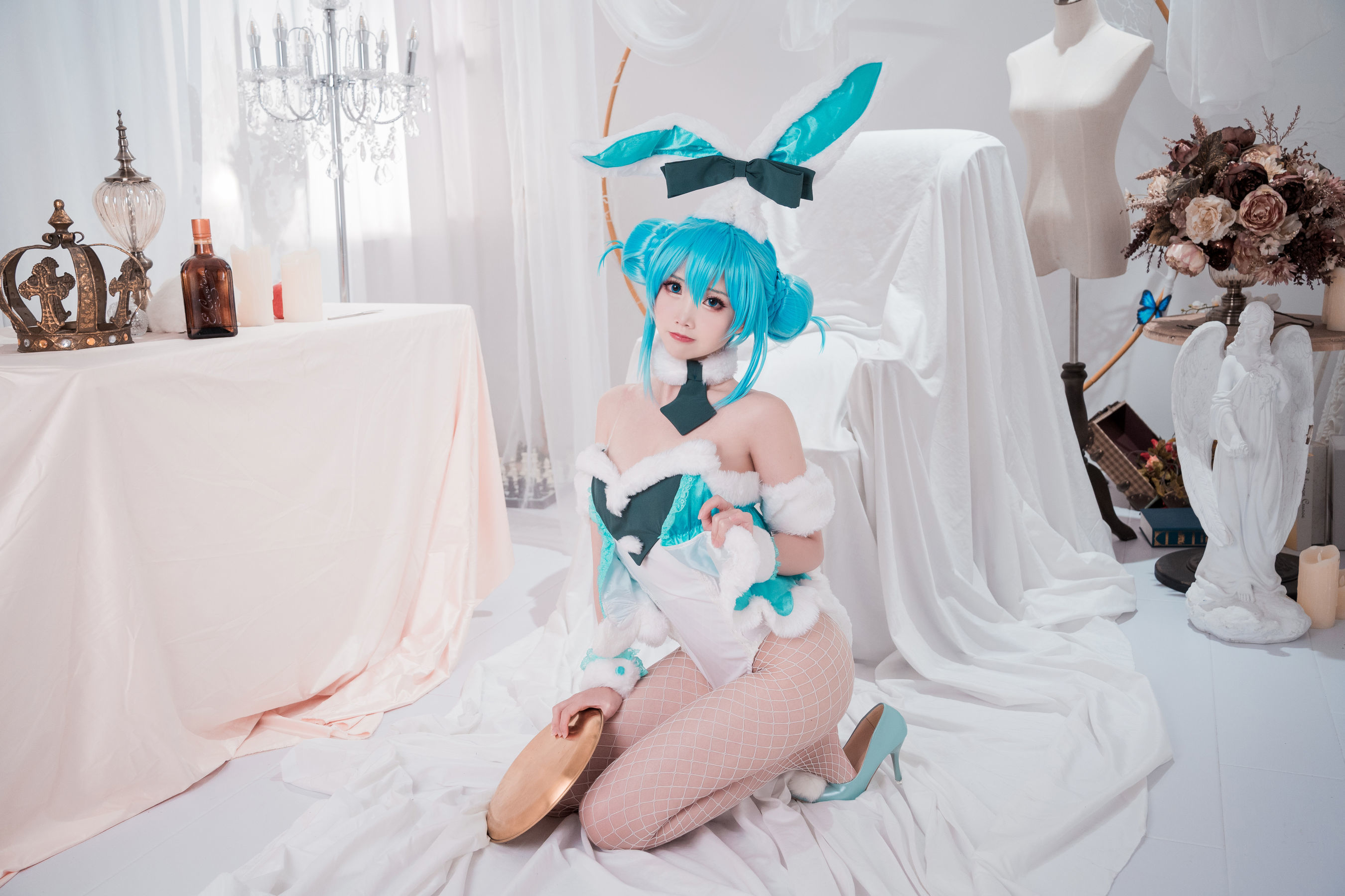 可爱人气Coser面饼仙儿 - 初音兔女郎-图9