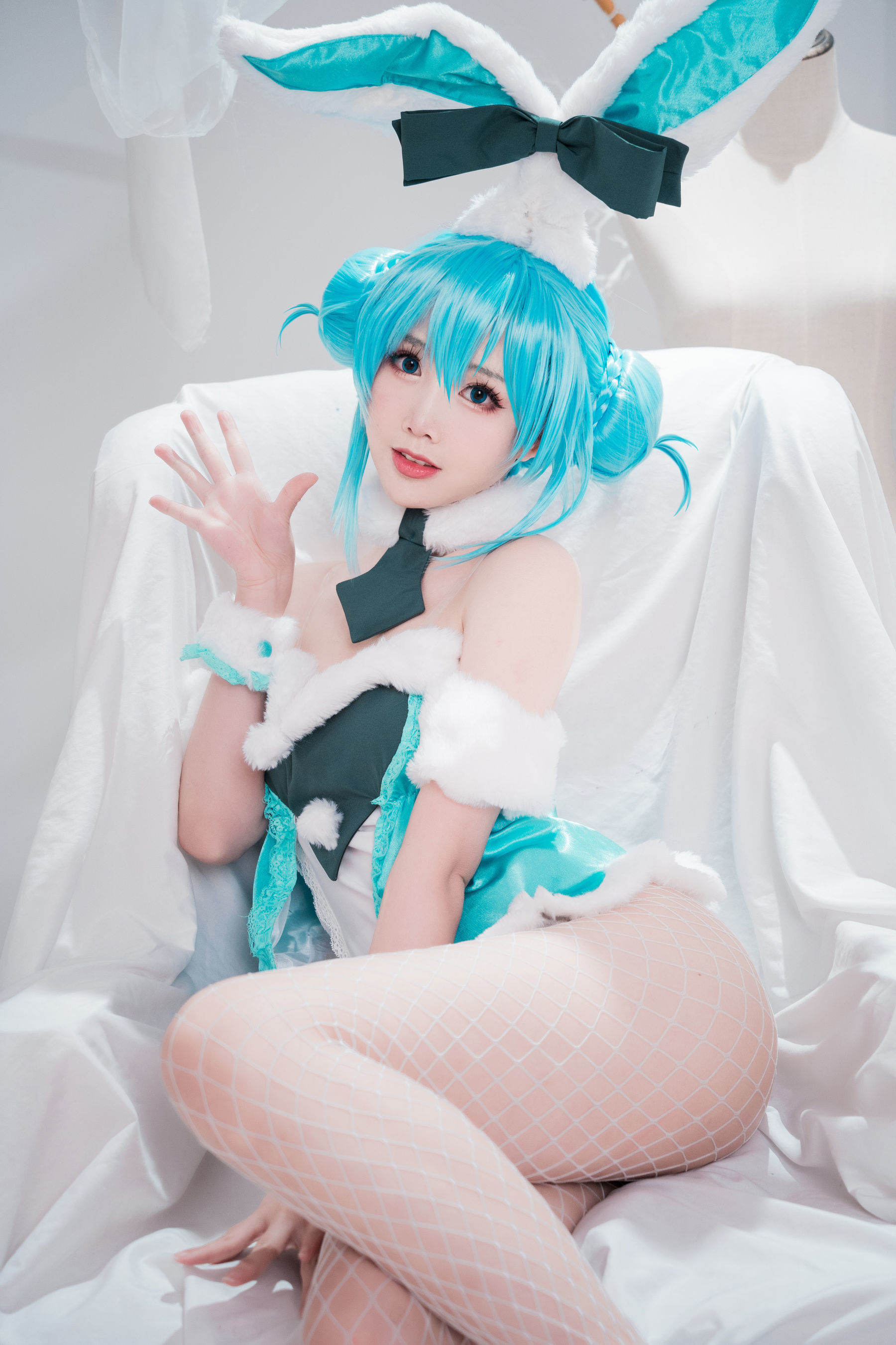 可爱人气Coser面饼仙儿 - 初音兔女郎-图11