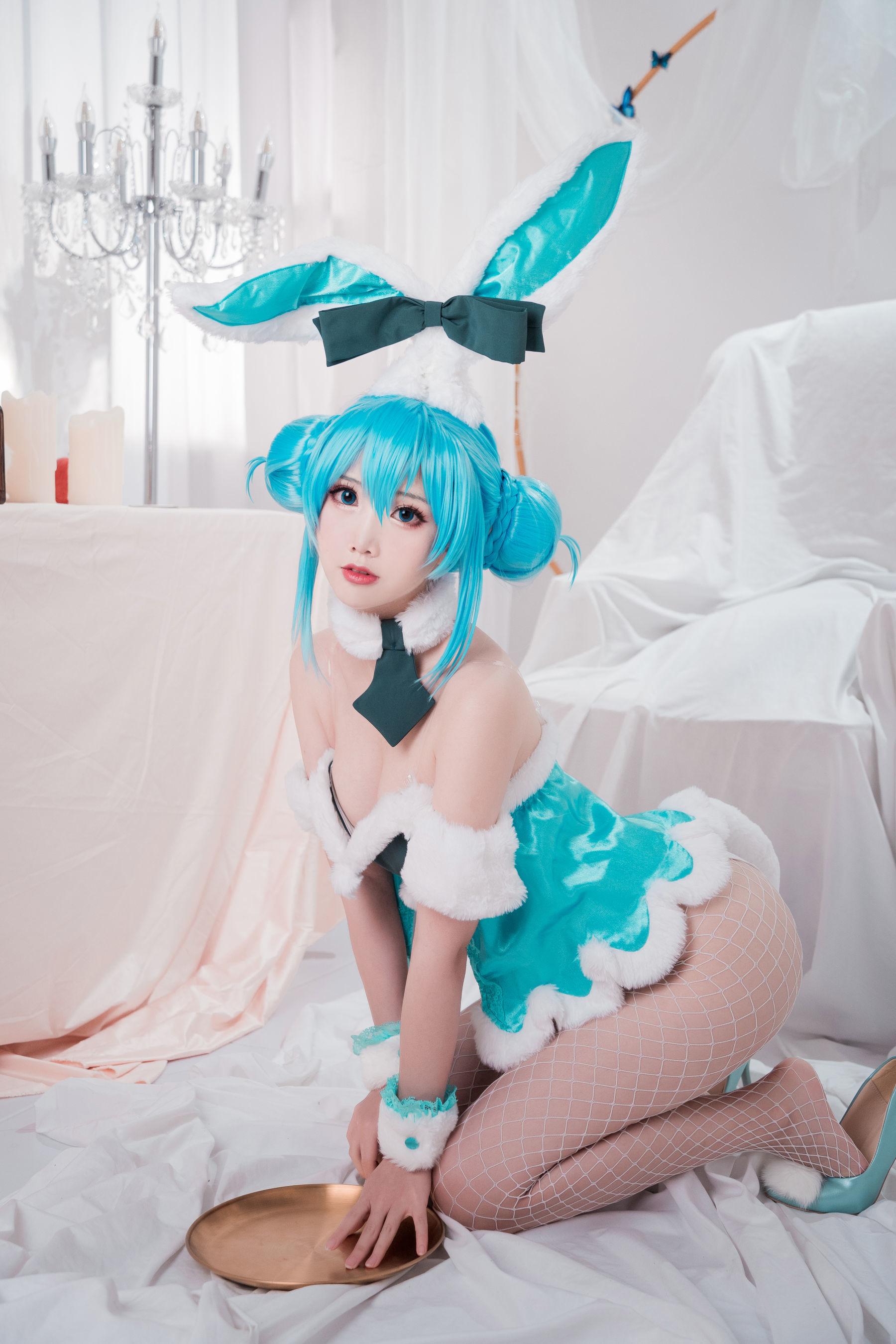 可爱人气Coser面饼仙儿 - 初音兔女郎-图12