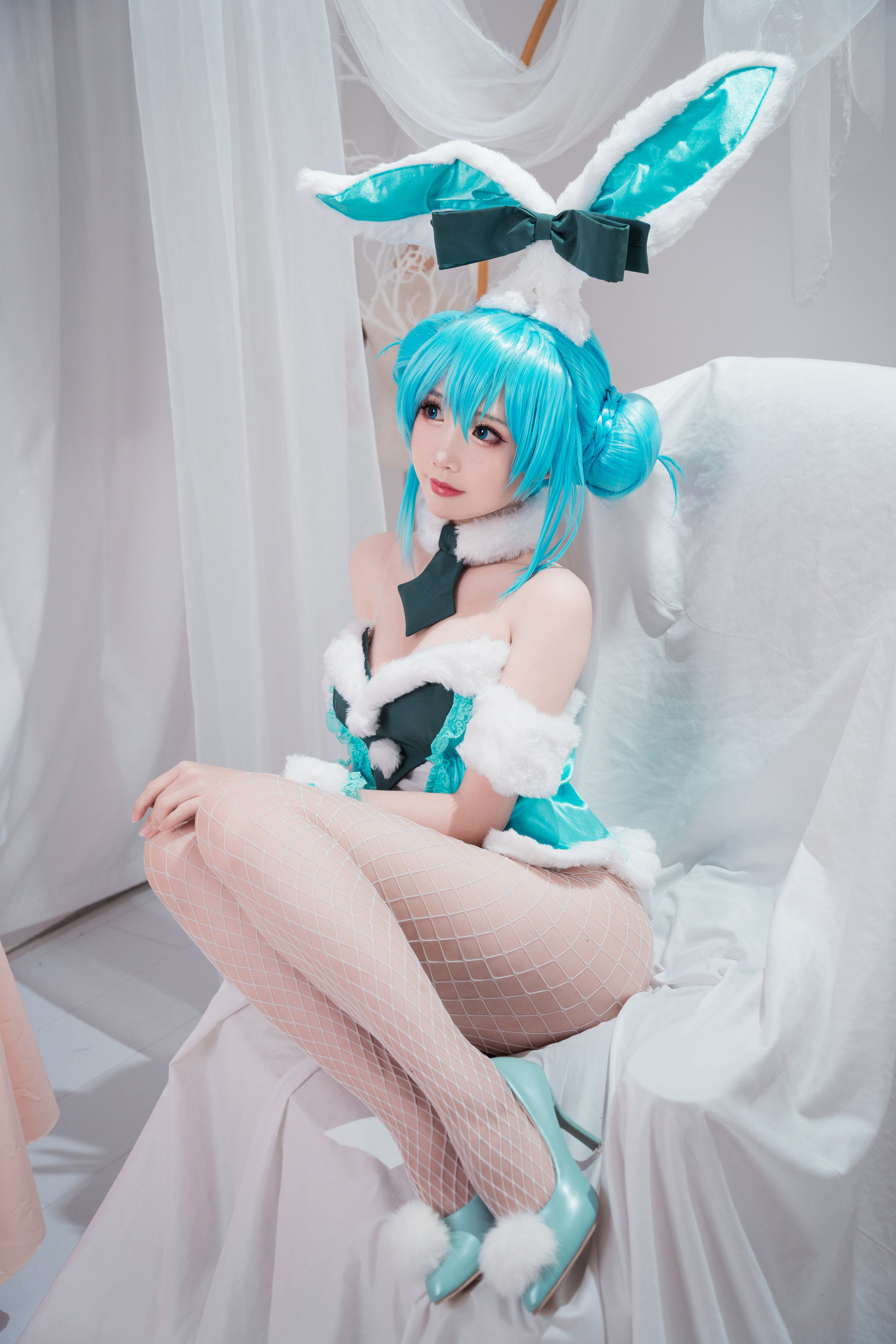 可爱人气Coser面饼仙儿 - 初音兔女郎-图13